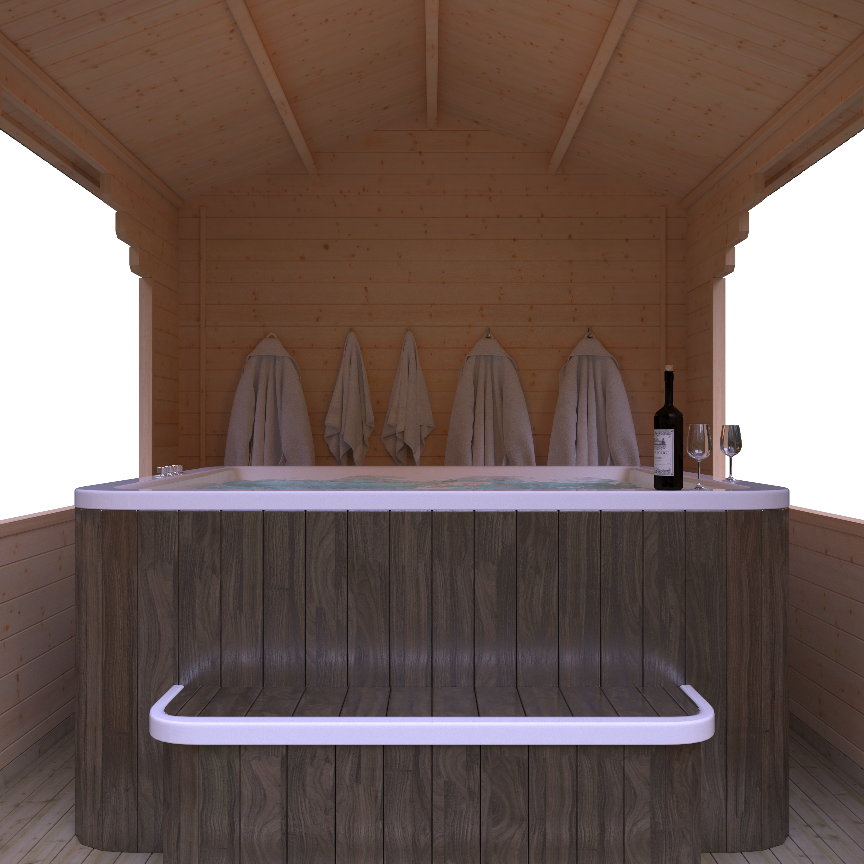 THE STOWE 44mm Log Cabins
