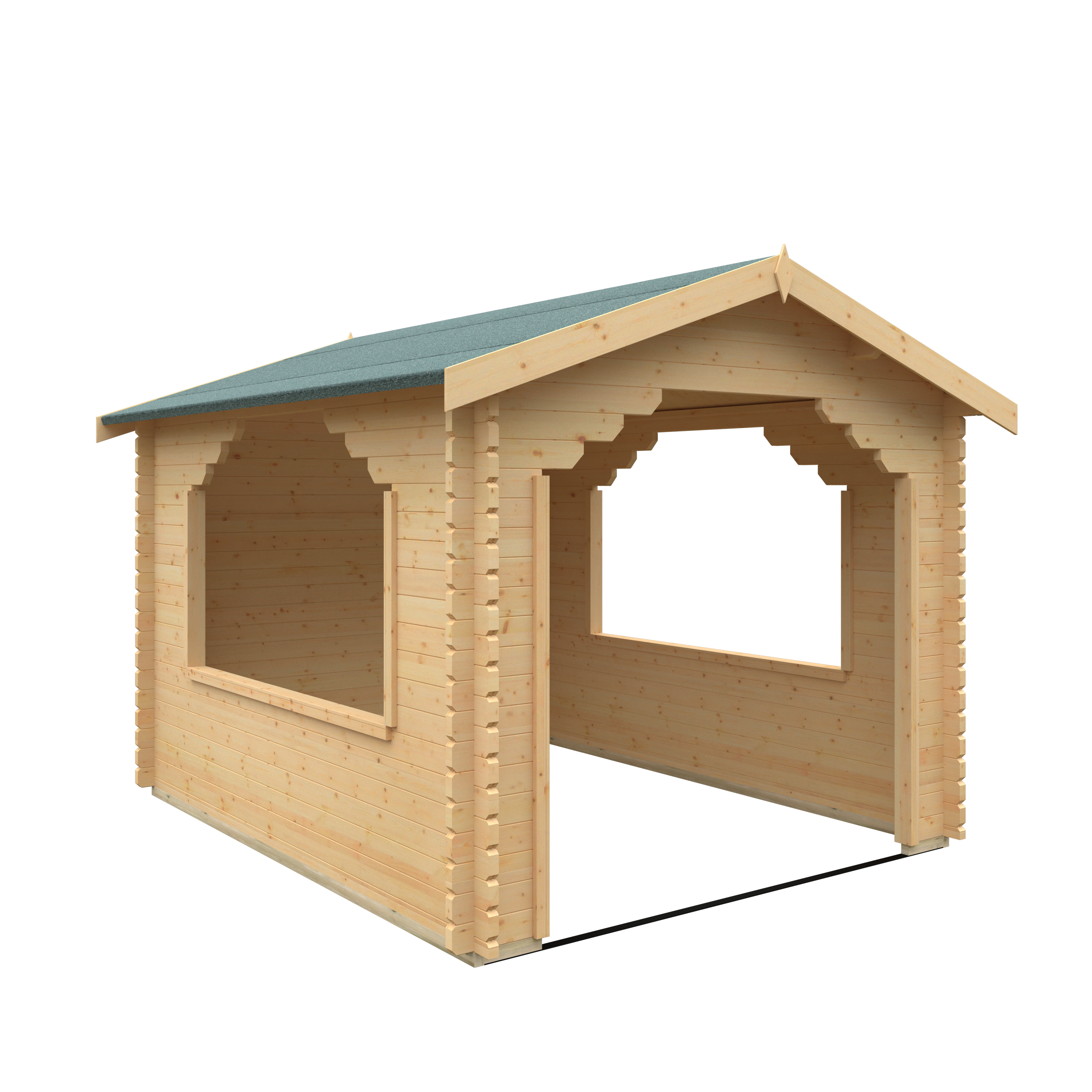 THE STOWE 44mm Log Cabins