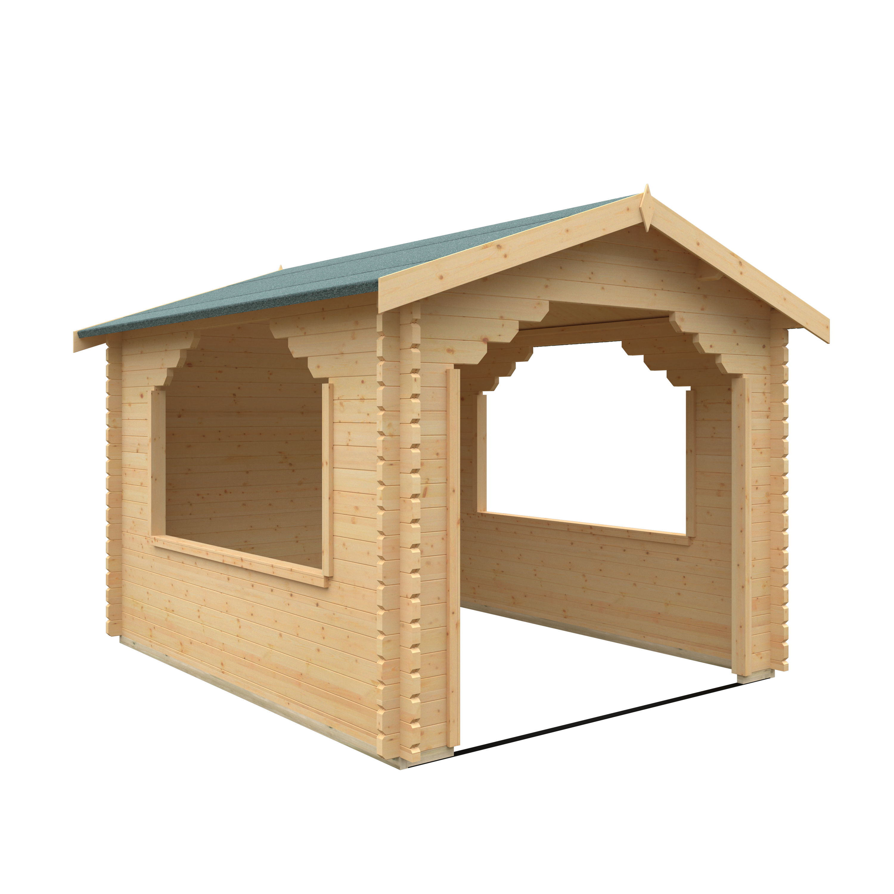 THE STOWE 44mm Log Cabins