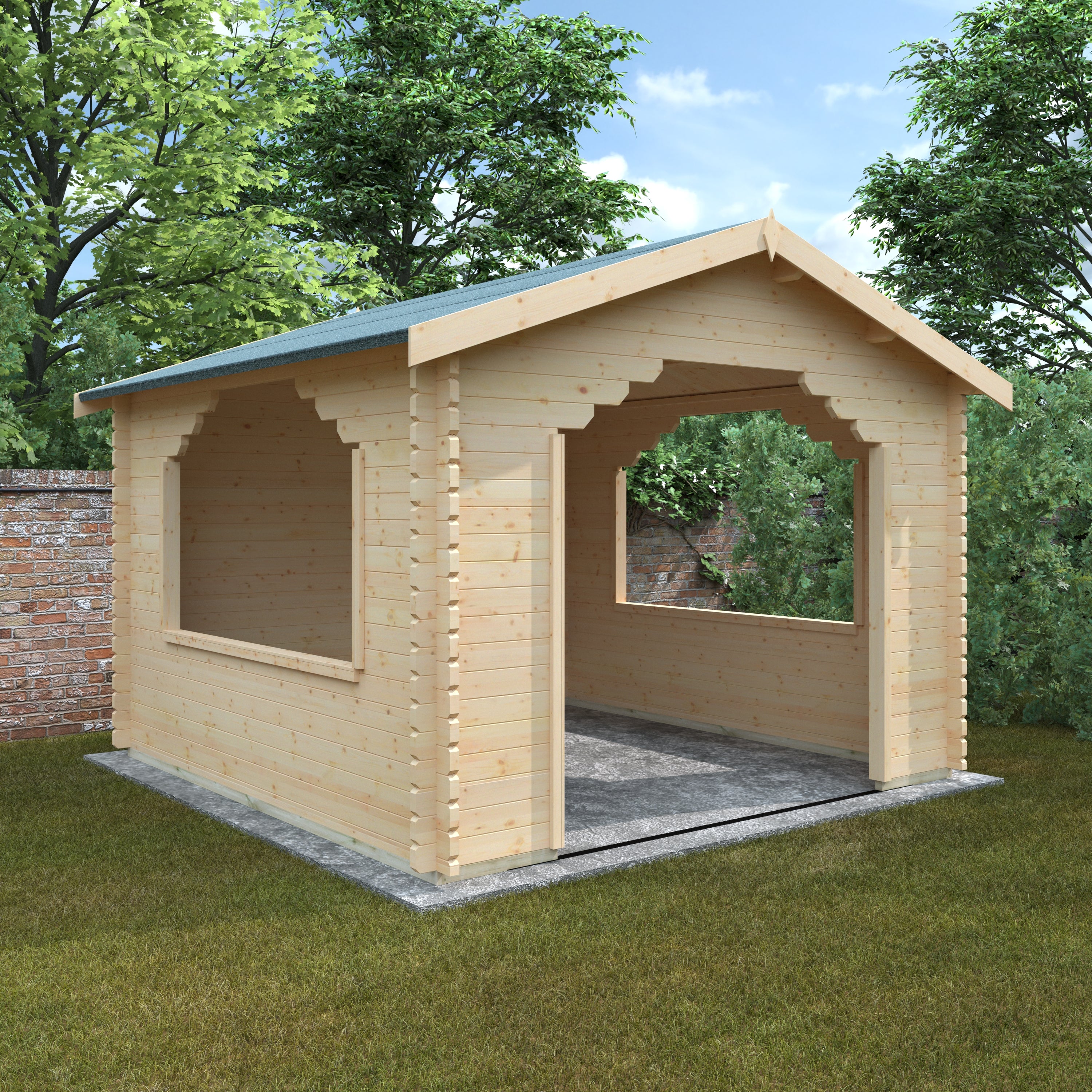 THE STOWE 44mm Log Cabins