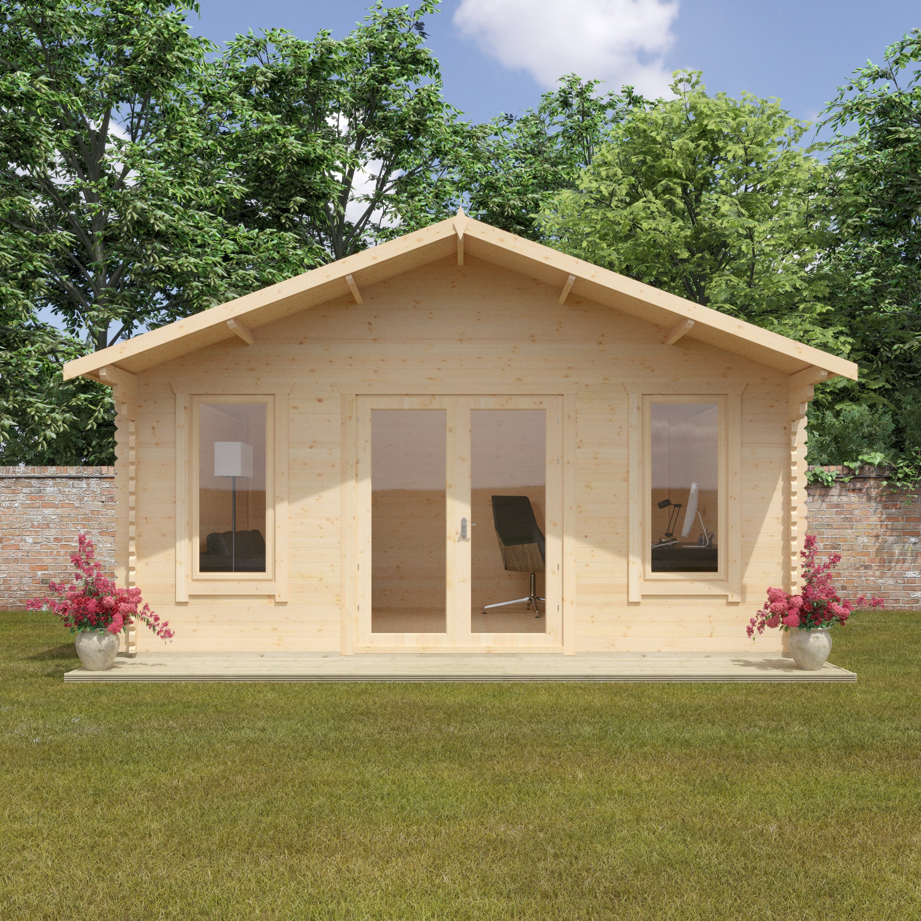 THE SUTTON 44mm Log Cabins