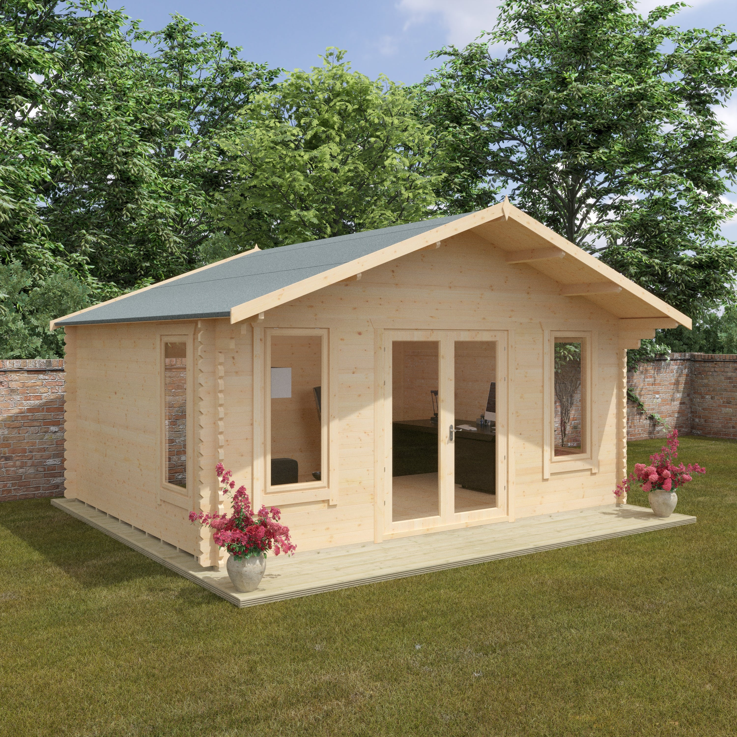 THE SUTTON 44mm Log Cabins