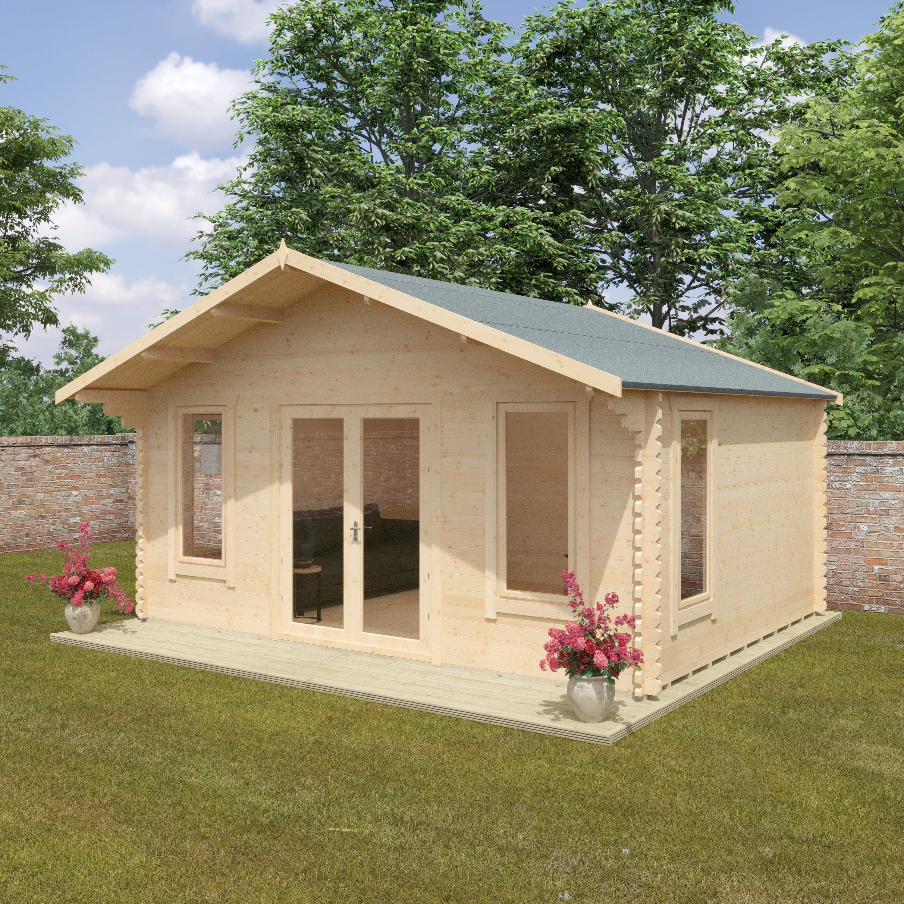 THE SUTTON 44mm Log Cabins