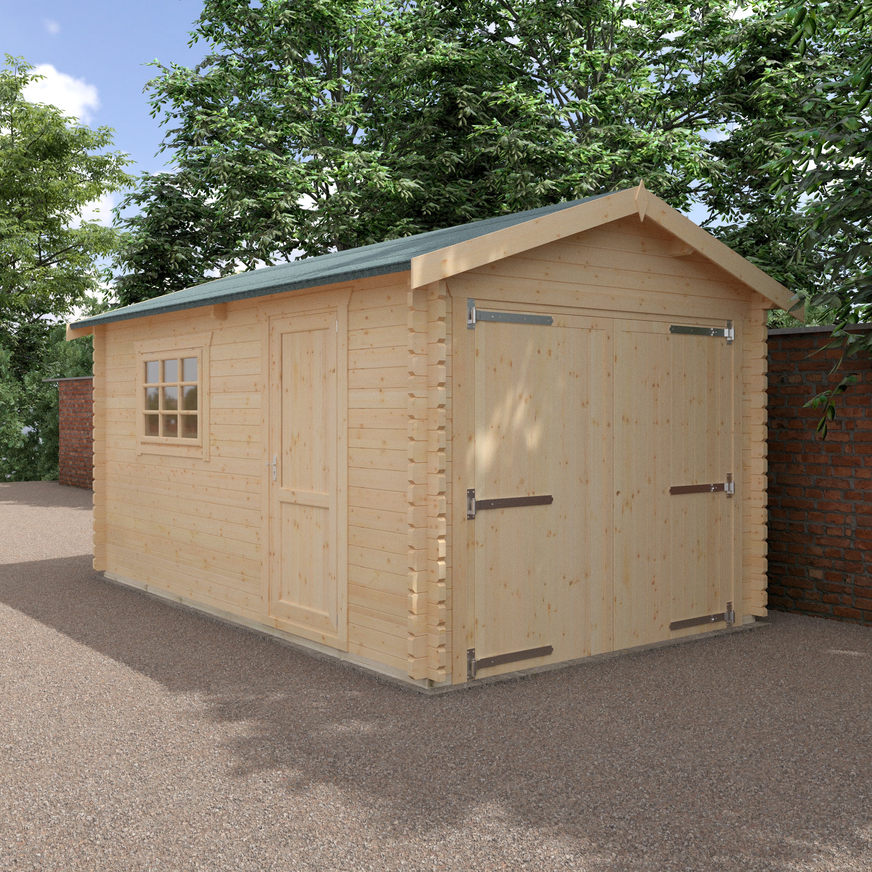 THE WARWICK GARAGE 44mm Log Cabin