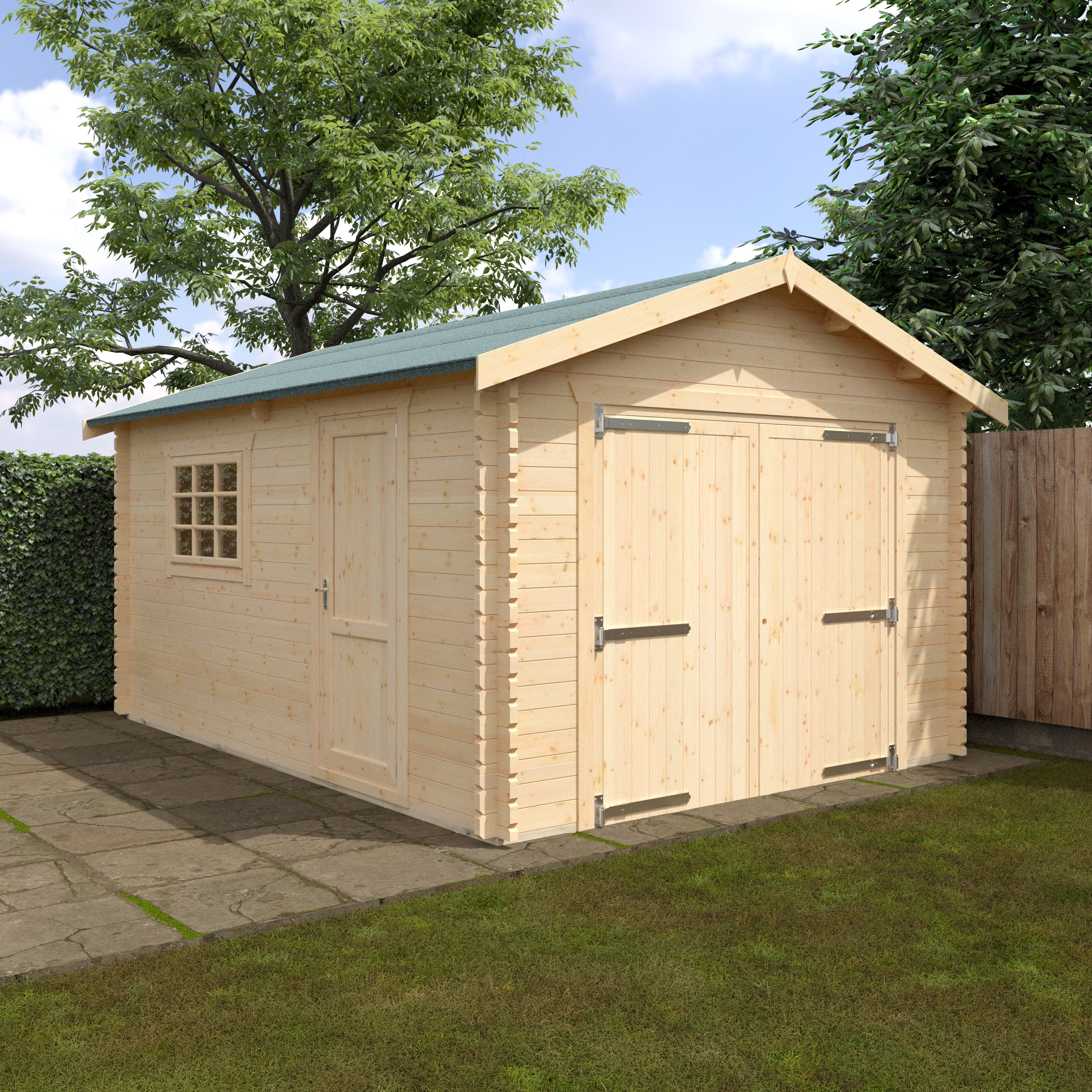 THE WARWICK GARAGE 44mm Log Cabin