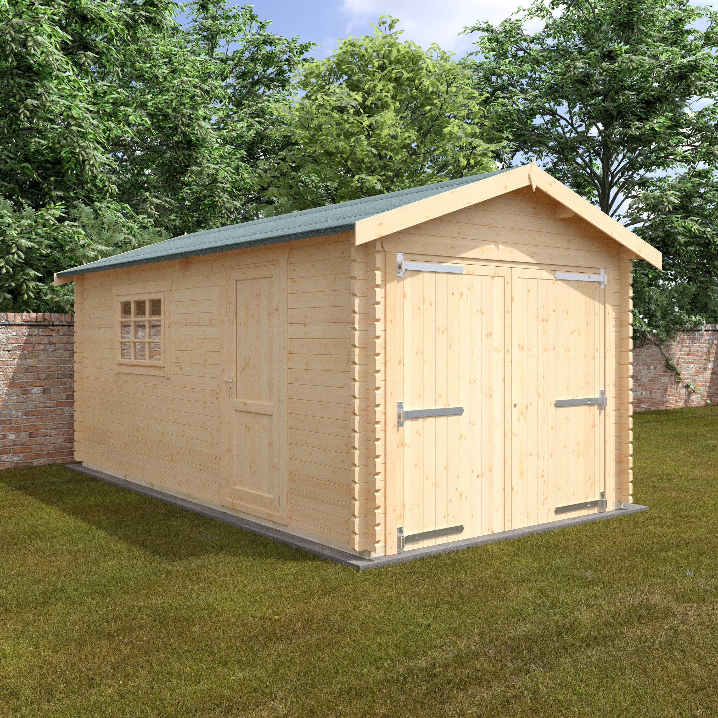 THE WARWICK GARAGE 44mm Log Cabin