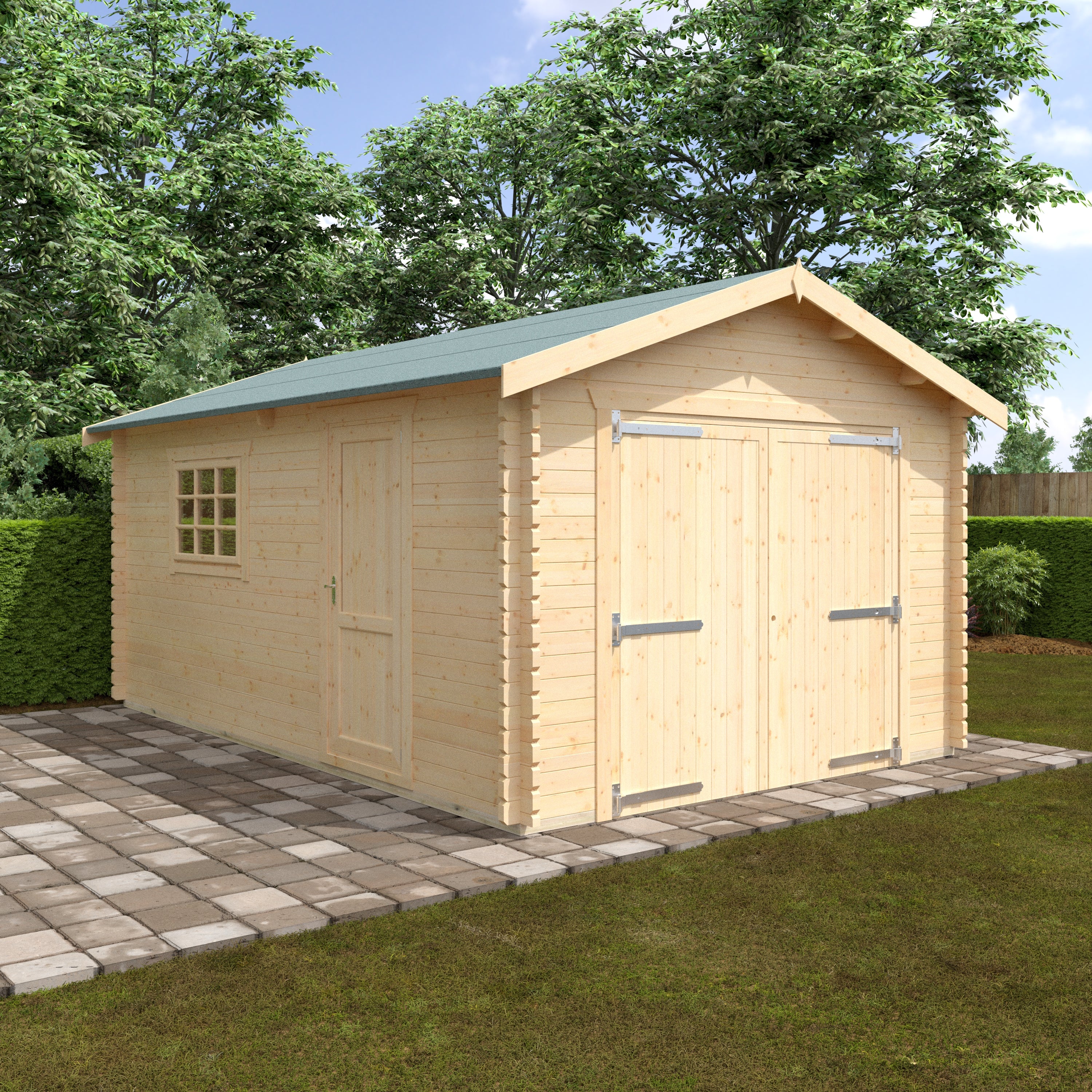 THE WARWICK GARAGE 44mm Log Cabin