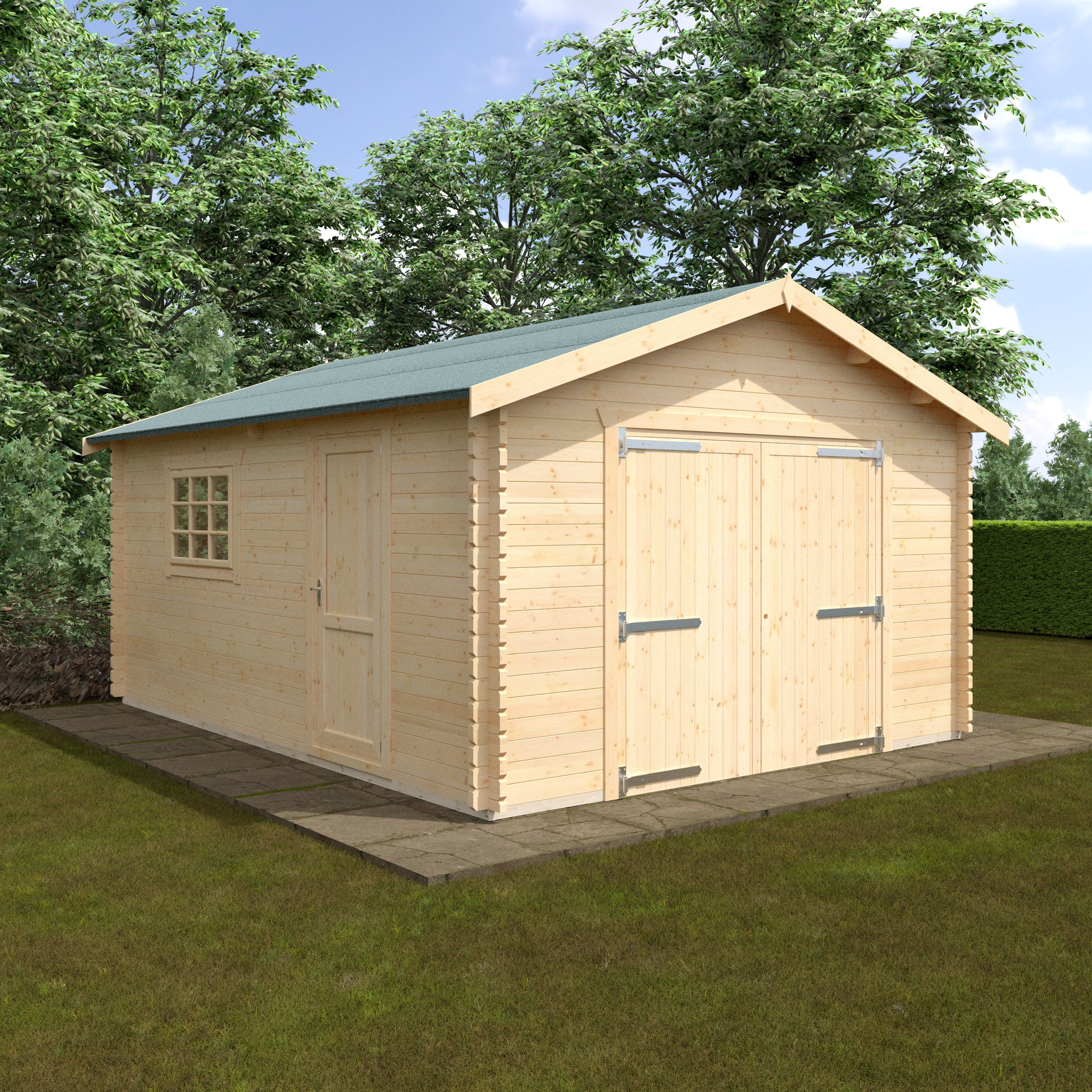 THE WARWICK GARAGE 44mm Log Cabin