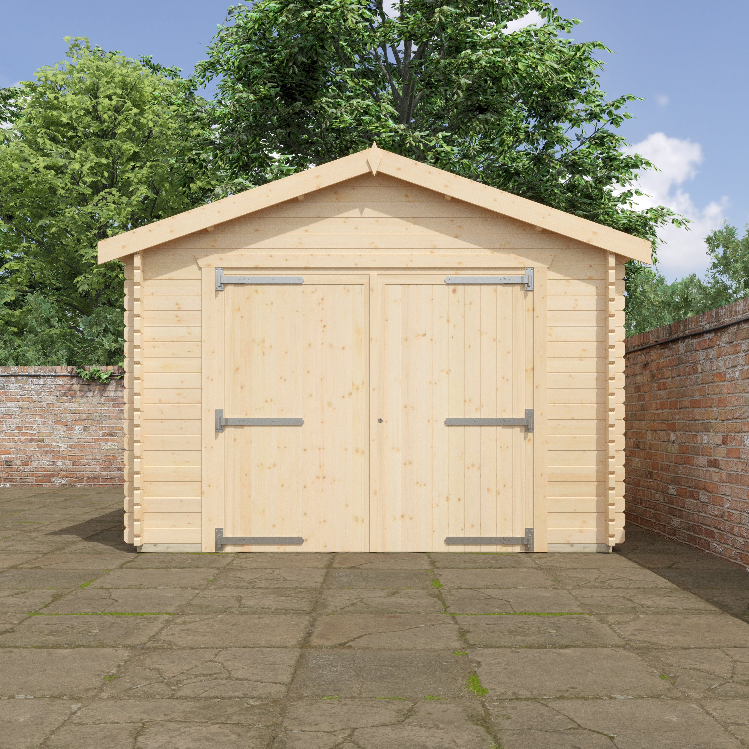 THE WARWICK GARAGE 44mm Log Cabin
