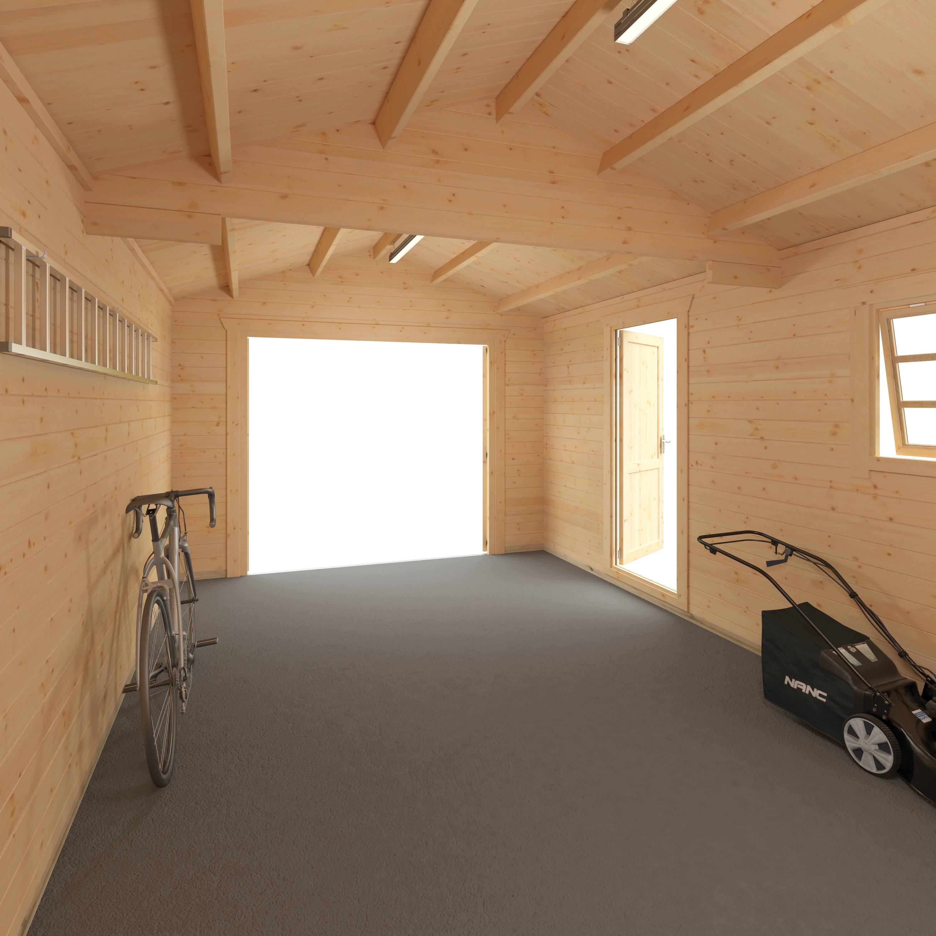 THE WARWICK GARAGE 44mm Log Cabin