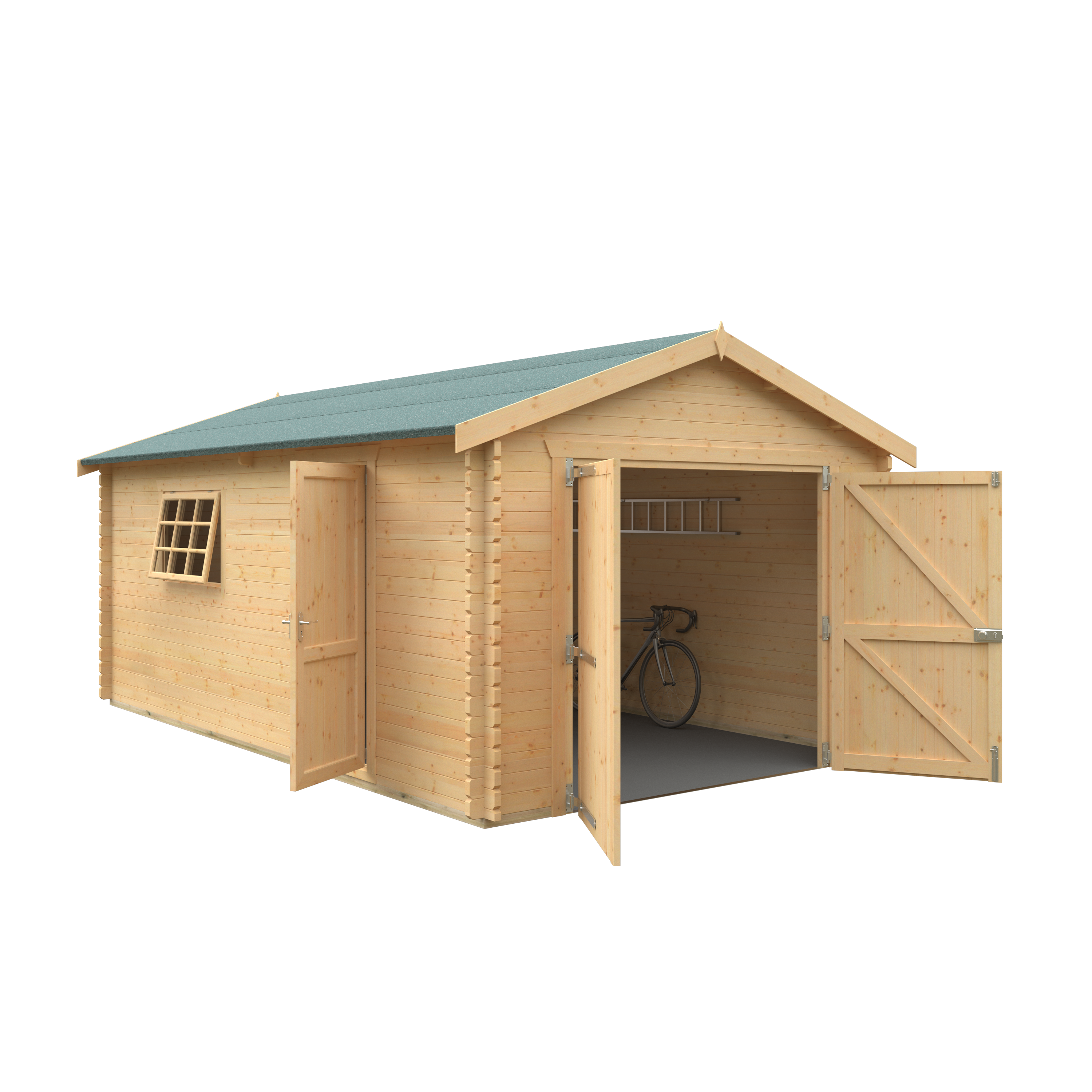 THE WARWICK GARAGE 44mm Log Cabin