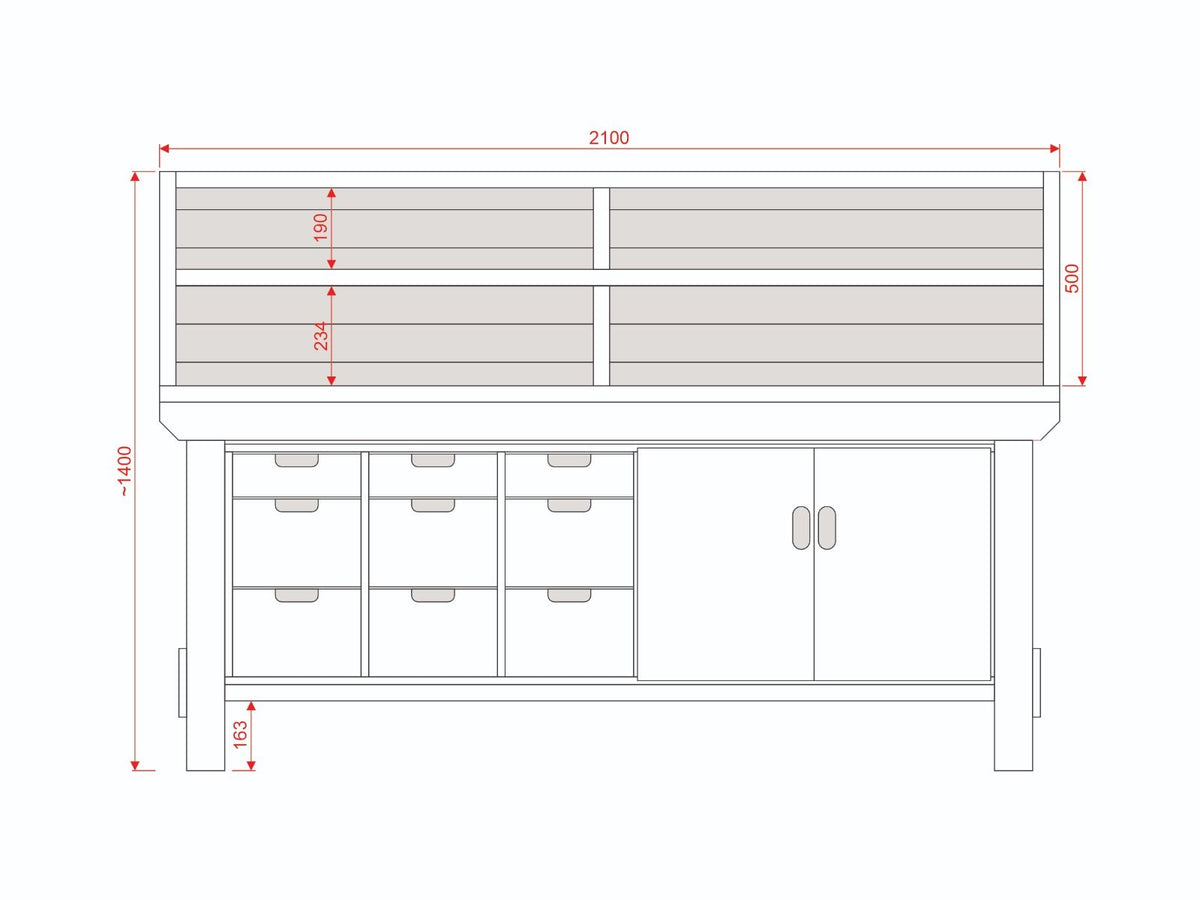Acorn Heavy-duty Cupboard Workbench (V.2)