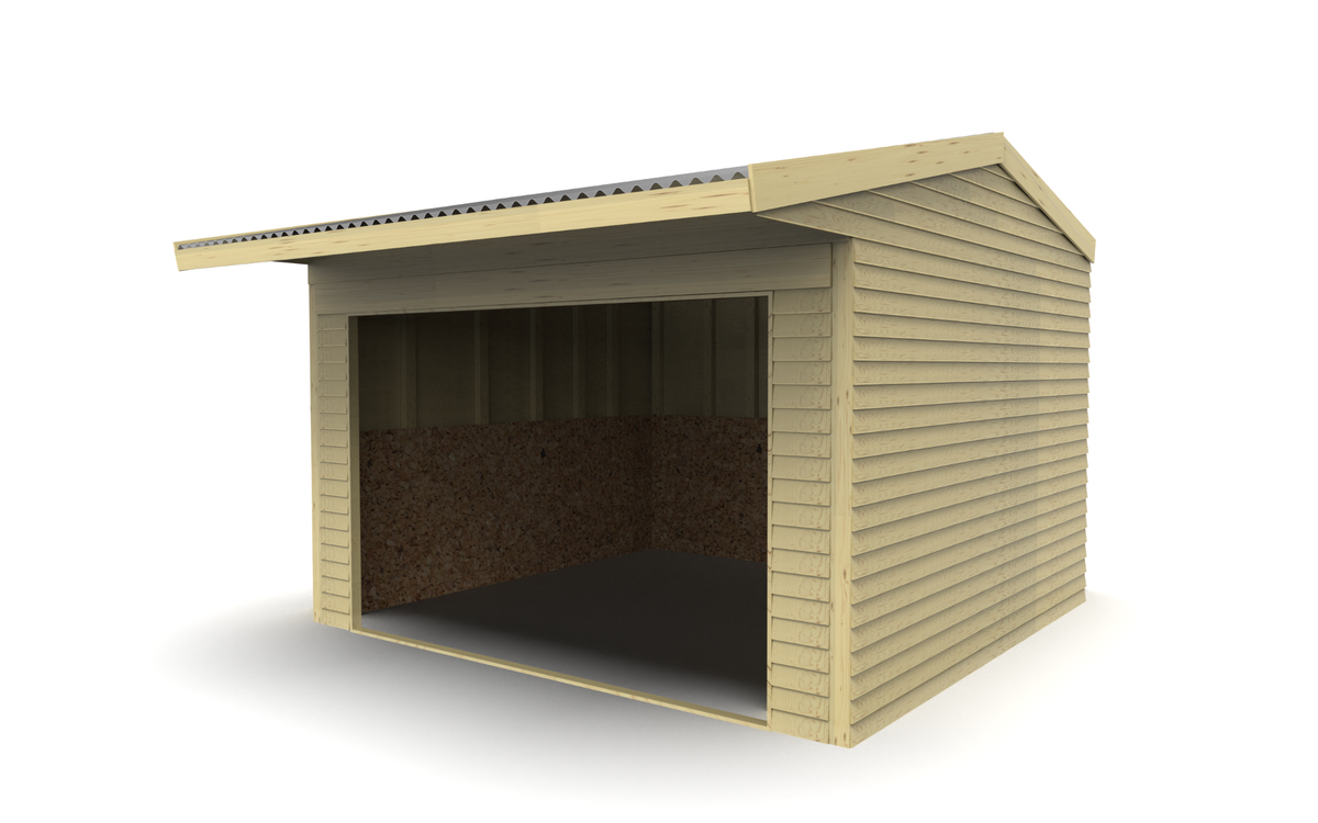 Animal Field Shelter V.6 Open Front/Apex Roof