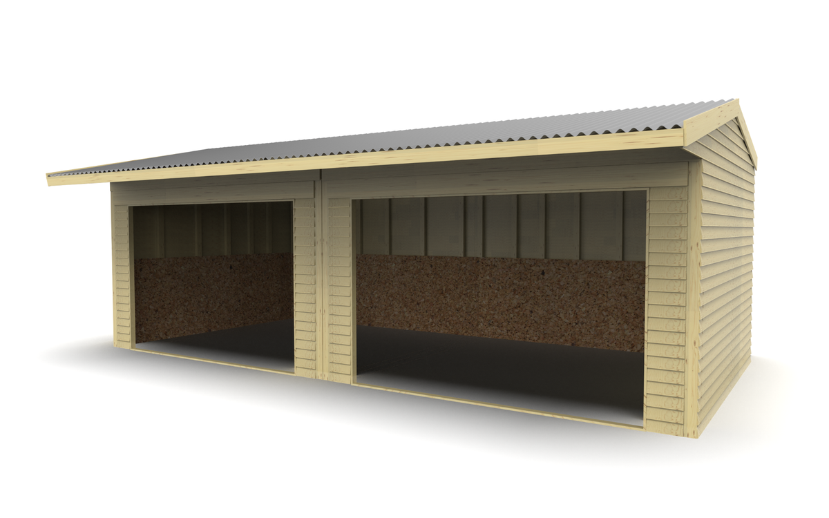Animal Field Shelter V.6 Open Front/Apex Roof