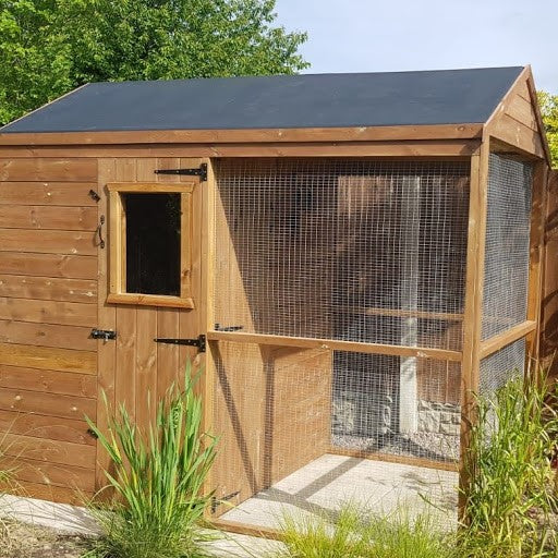 8ft x 5ft Walk-In Apex Aviary | Pressure-Treated Timber Bird Aviary