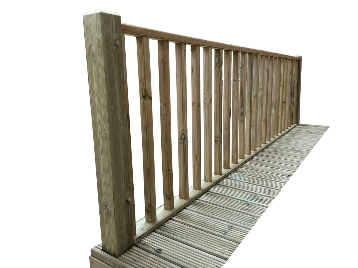 Rectangular Decking Kit With Balustrades V.4