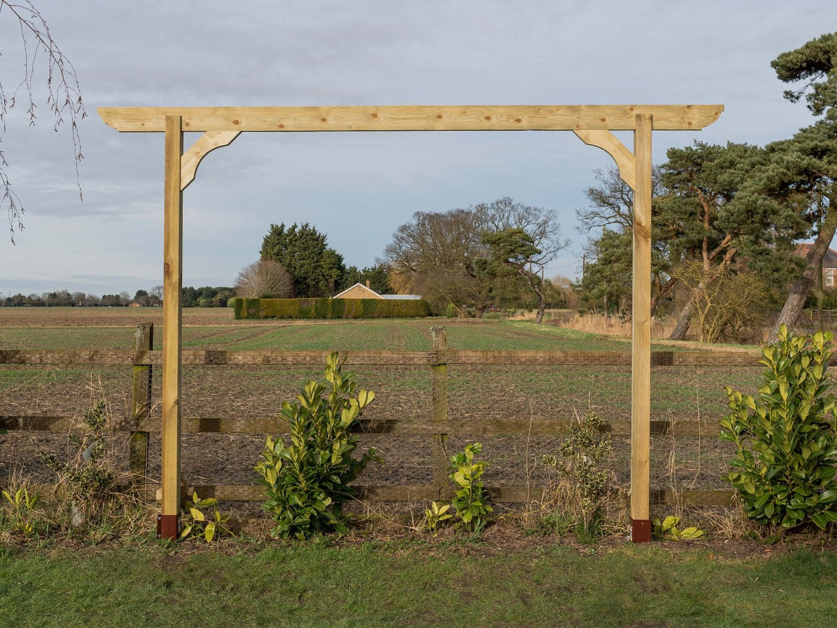 Screen Pergola, Plant Climbing Arbour - Corbel Sculpted Brace