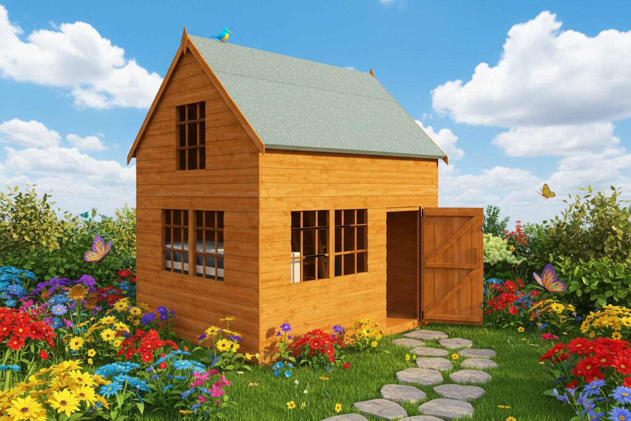 Country Cottage Wooden Playhouse