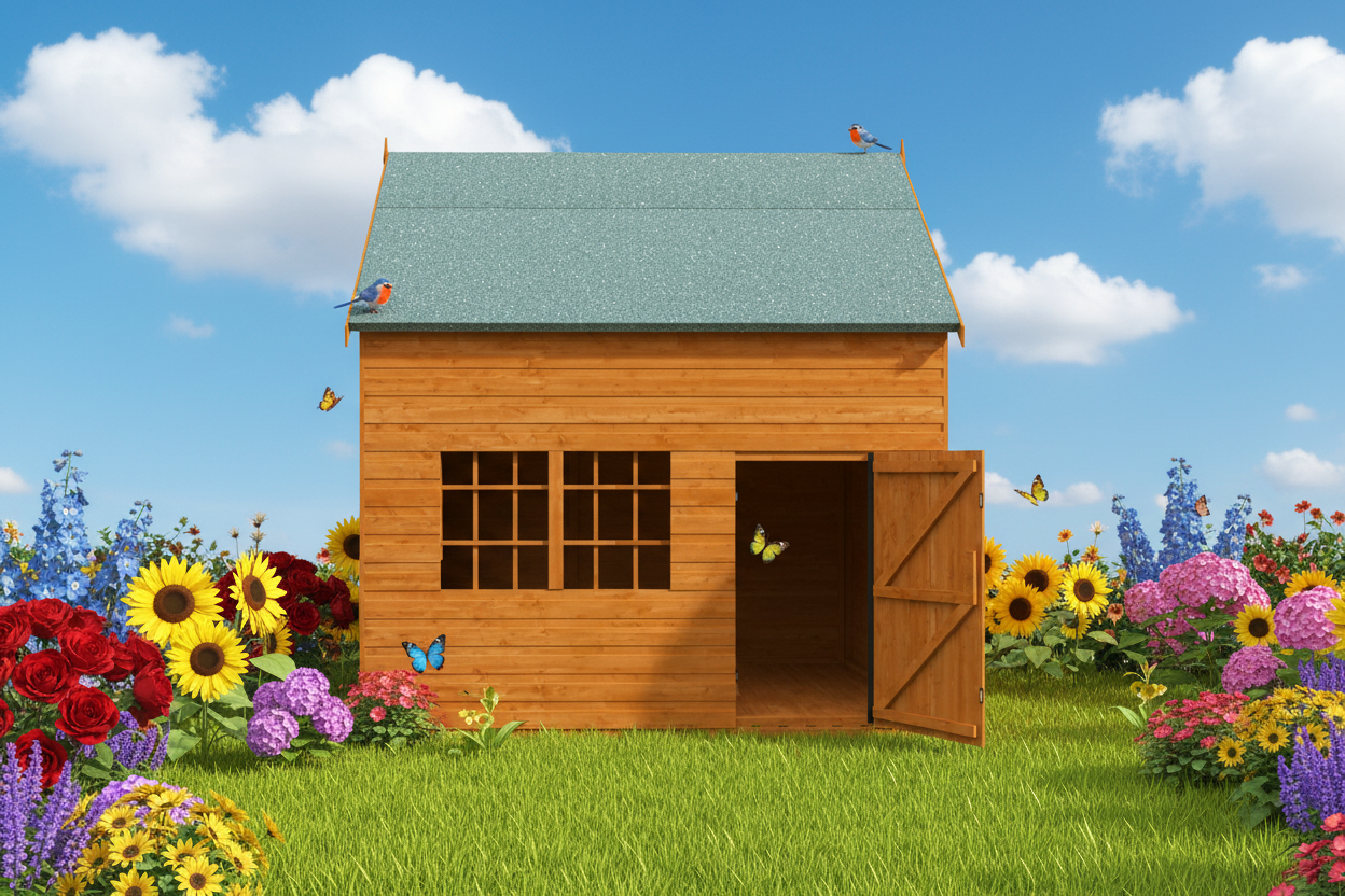 Country Cottage Wooden Playhouse