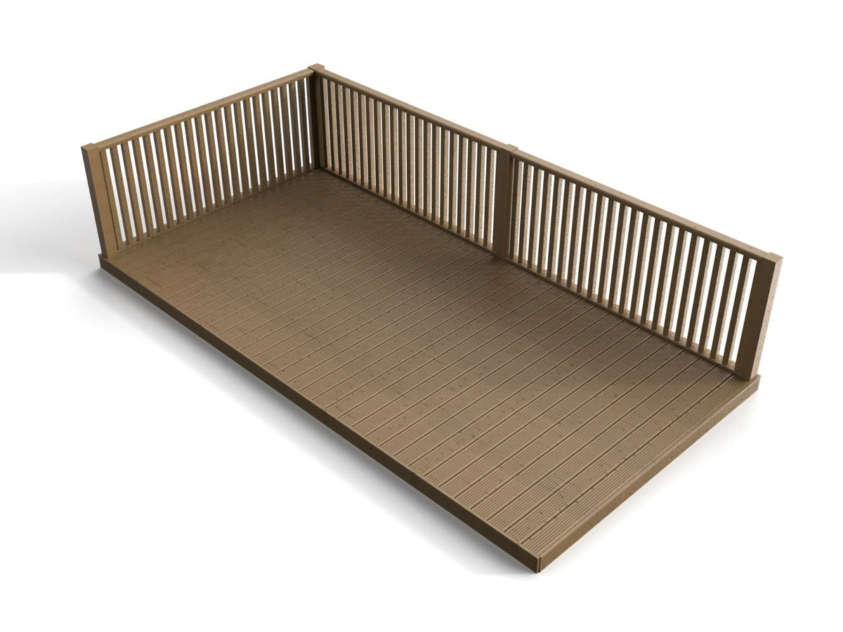 Rectangular Decking Kit With Balustrades V.6