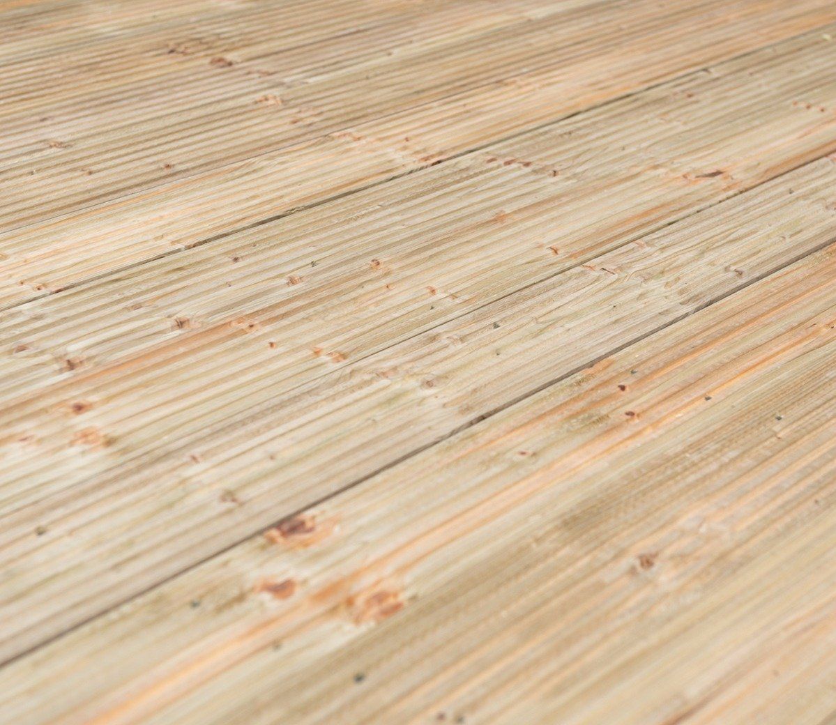Chamfered Wooden Pergola and Decking Kit
