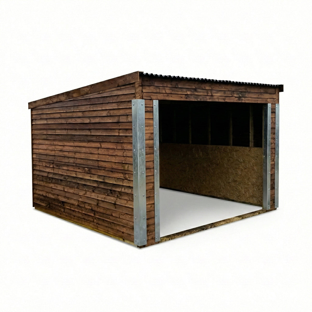 12ft x 12ft Open Front Mobile Animal Field Shelter V.2