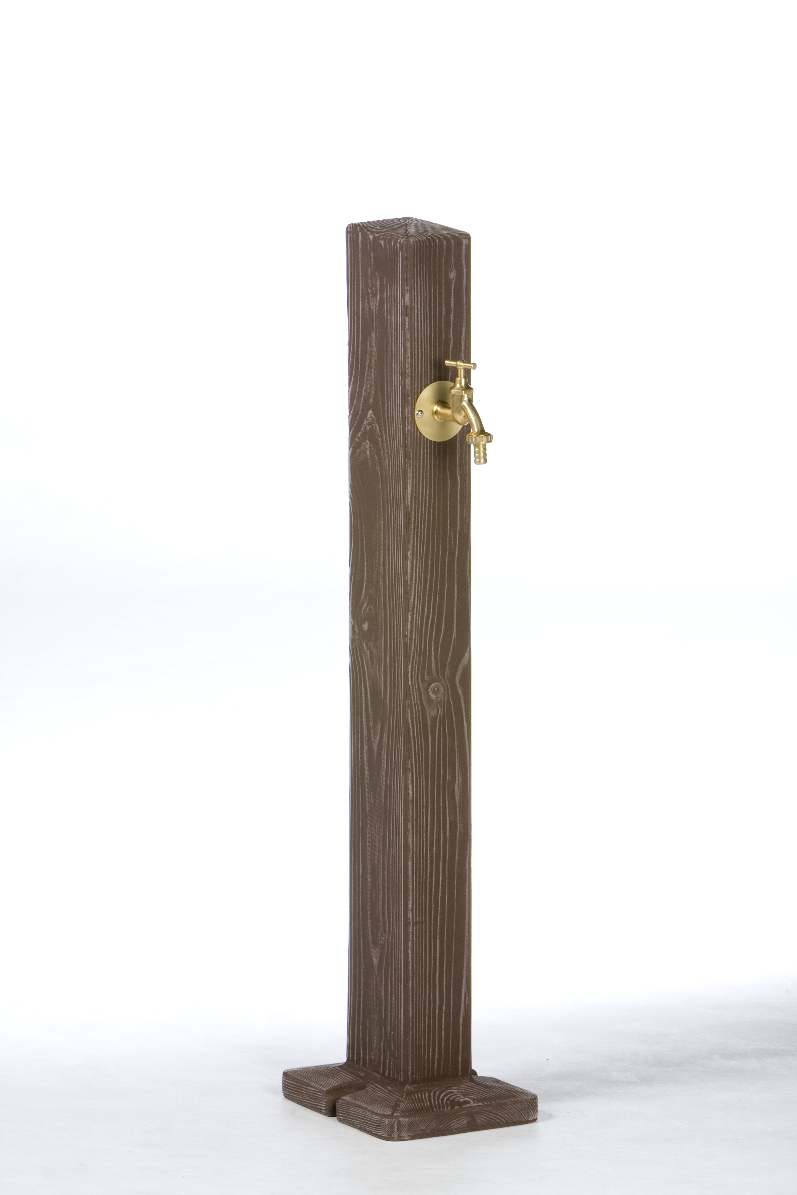 Wooden "walnut wood effect" watering post