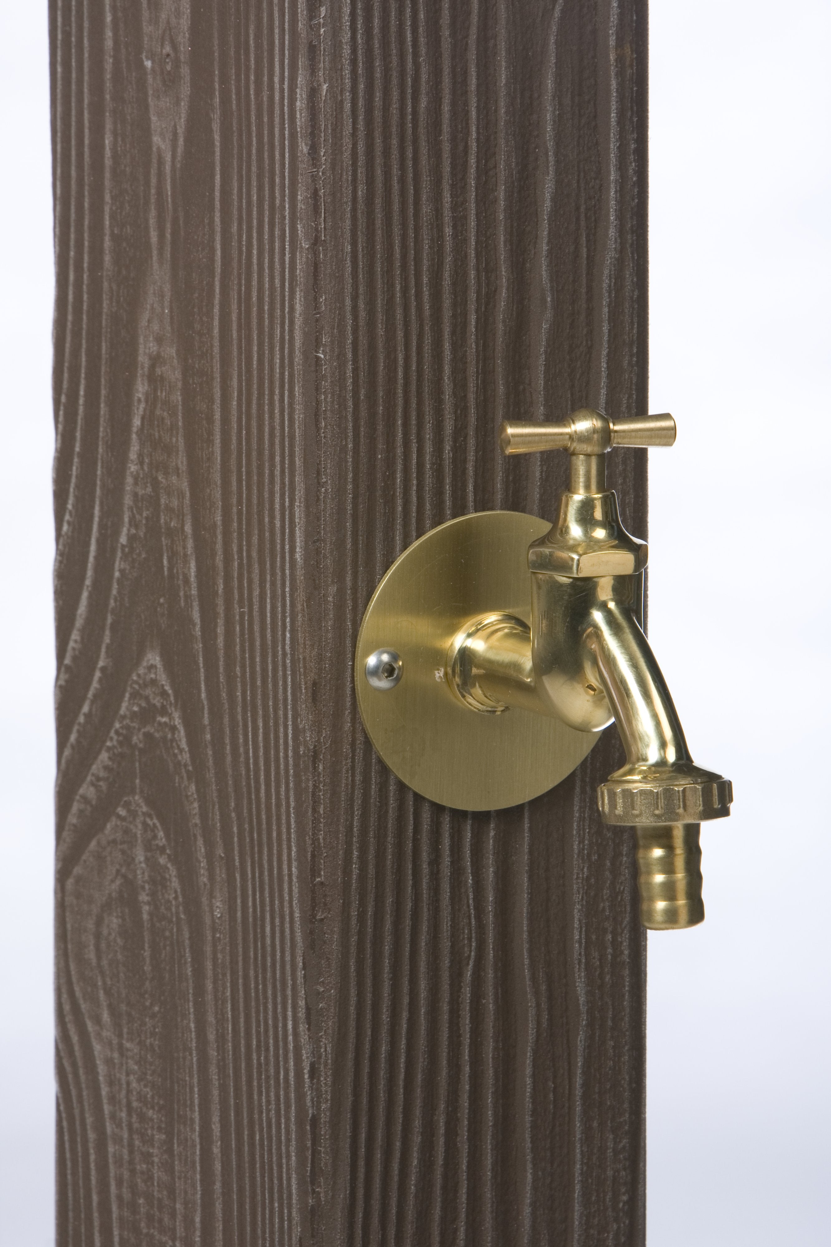 Wooden "walnut wood effect" watering post