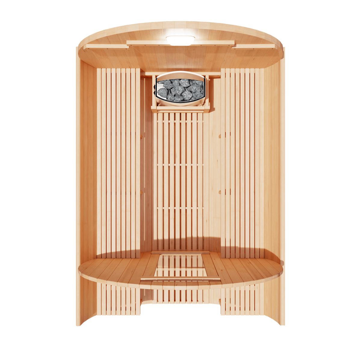 KOVE Outdoor Barrel Sauna – 5–6 Person Garden Sauna with 6kW Harvia Electric Heater