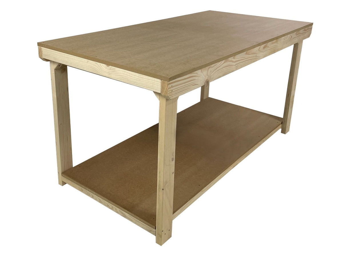 Wooden Workbench MDF Top Depth-4ft