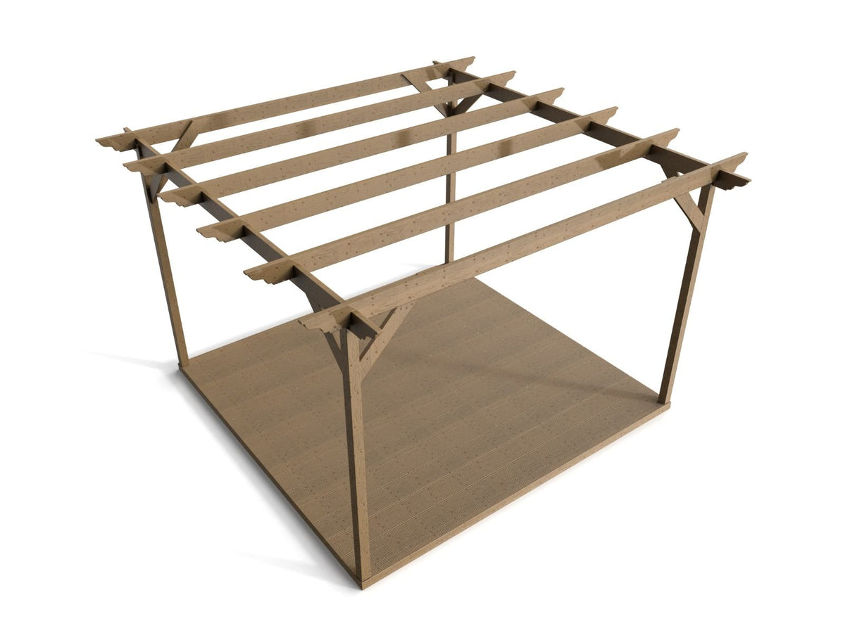Dinasty Wooden Pergola and Decking Kit