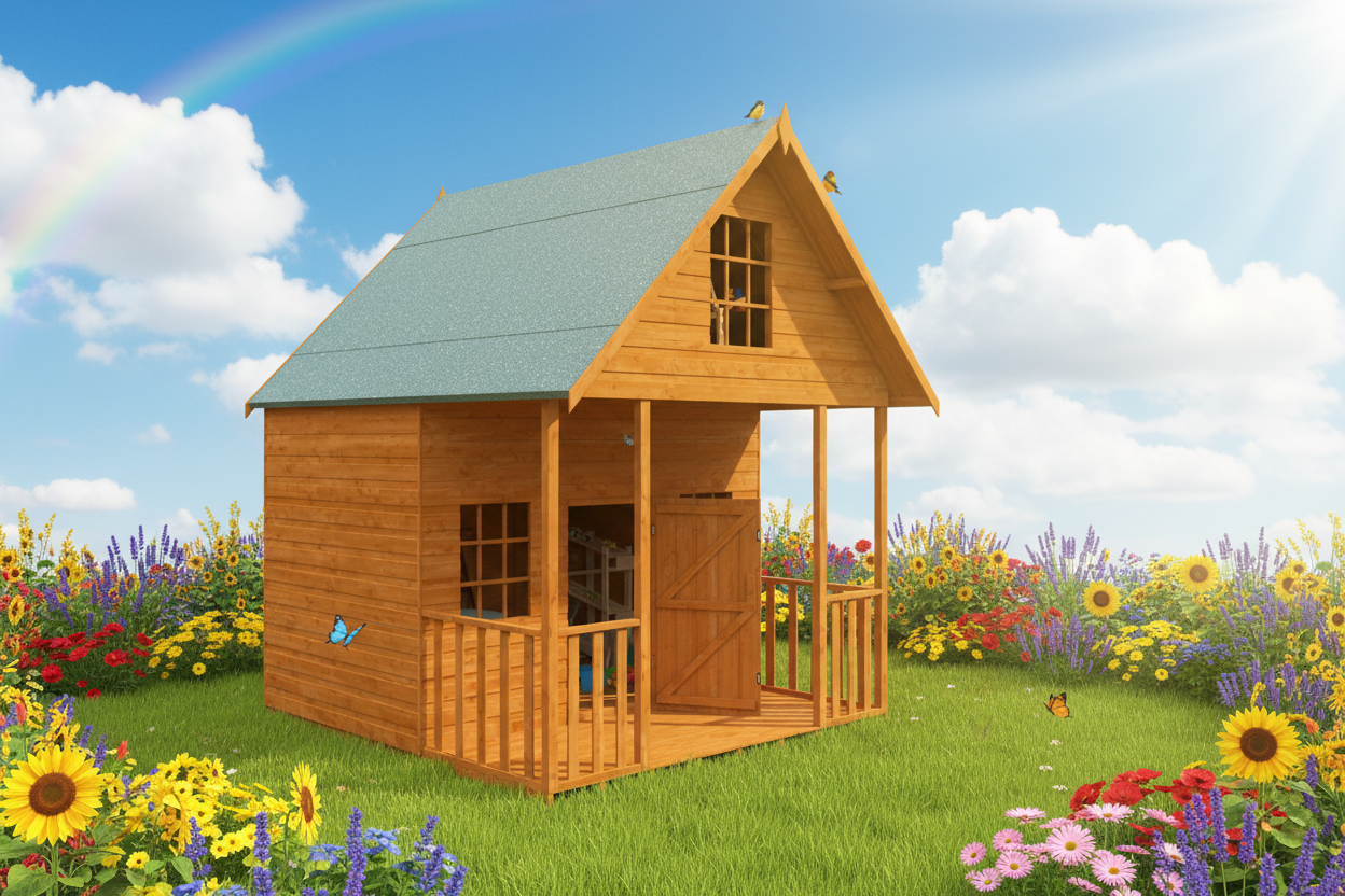 The Lodge Wooden Playhouse