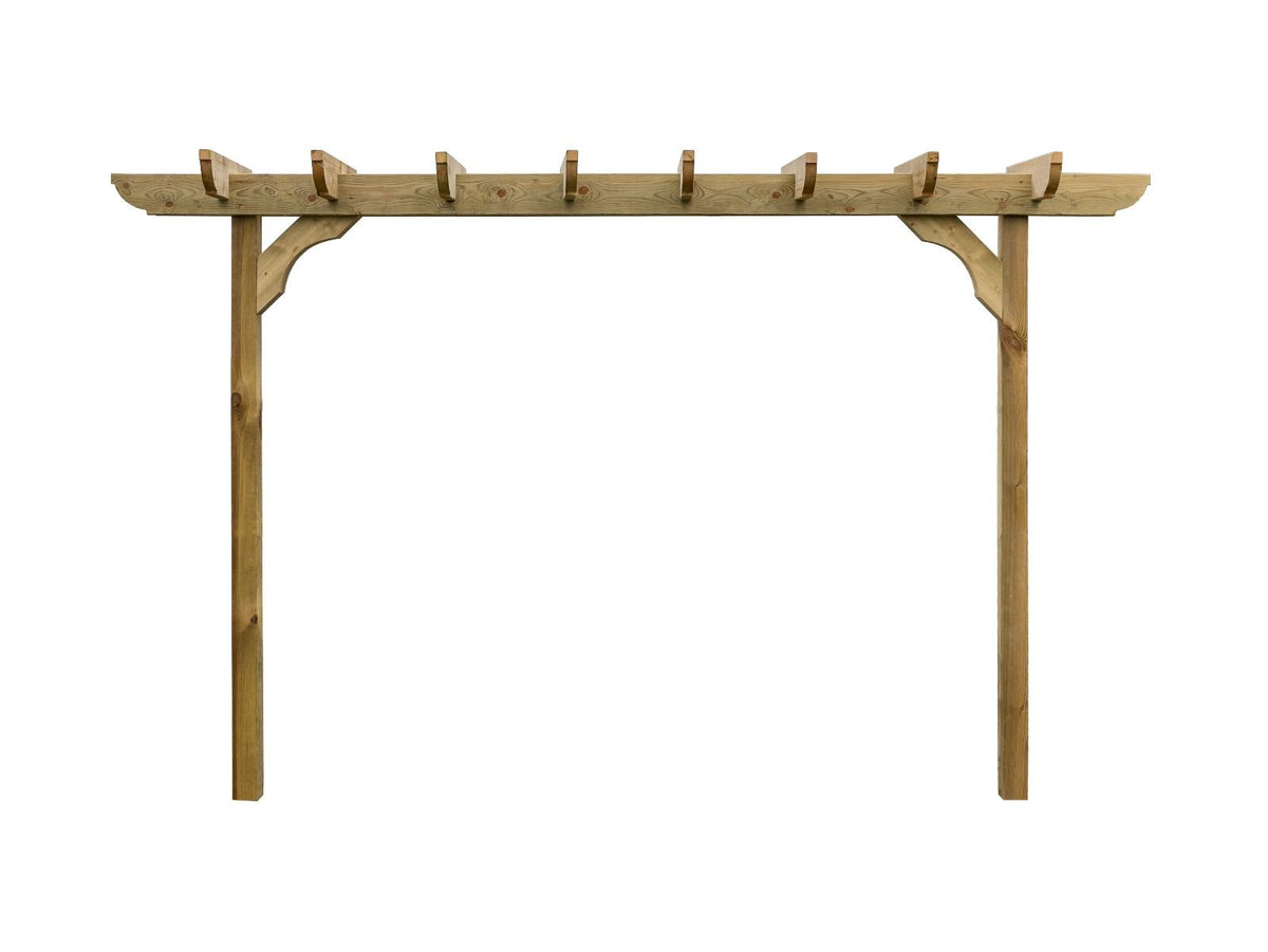 Corbel Double Beam Pergola, Plant Climbing Arbour - Sculpted brace