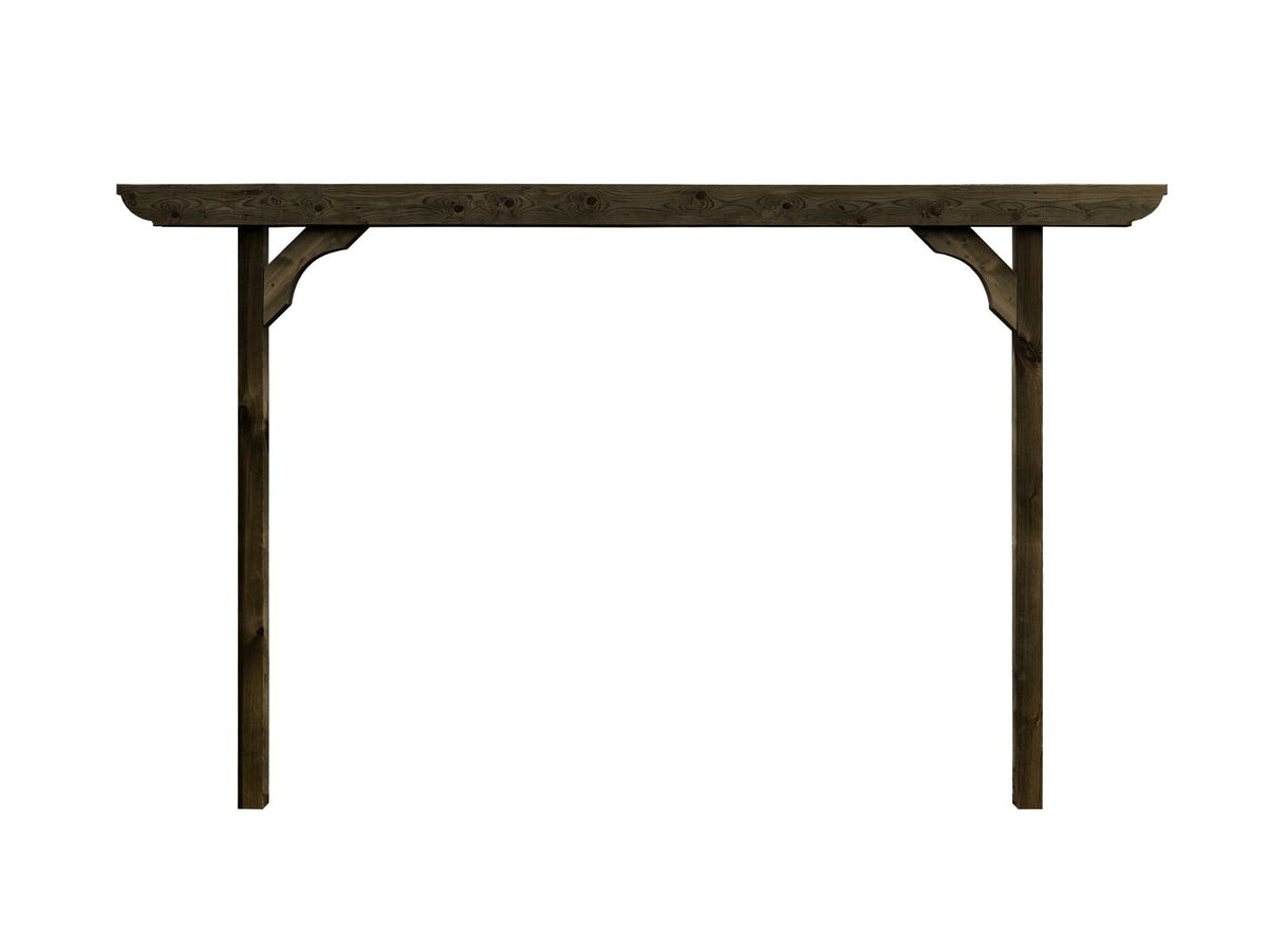 Screen Double Beam Pergola, Plant Climbing Arbour - Corbel Sculpted Brace