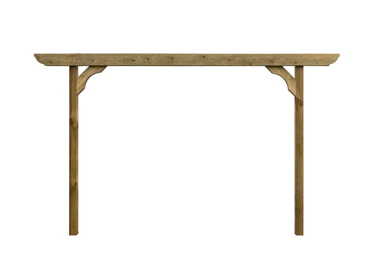 Screen Double Beam Pergola, Plant Climbing Arbour - Corbel Sculpted Brace