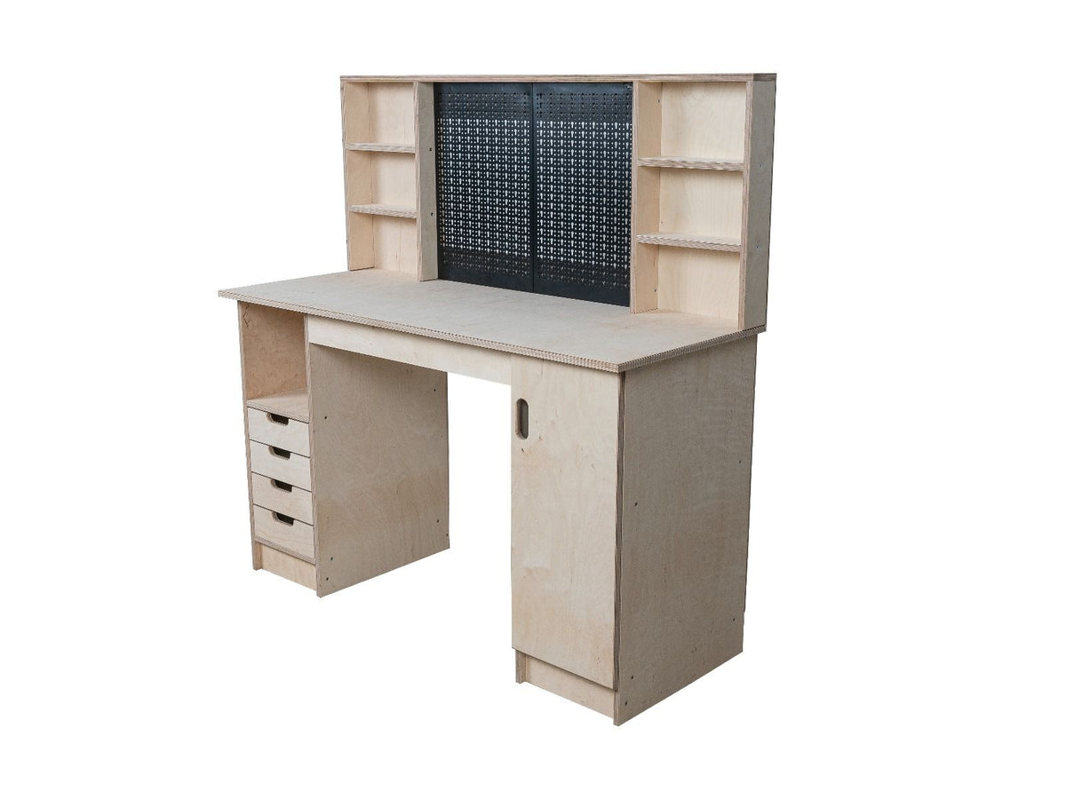 Multi-purpose wooden workbench, storage cabinet Olympus-7