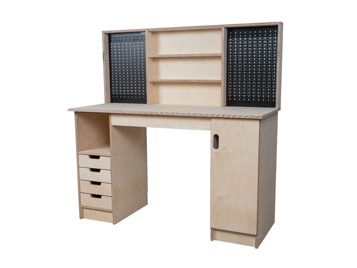 Multi-purpose wooden workbench, storage cabinet Olympus-7