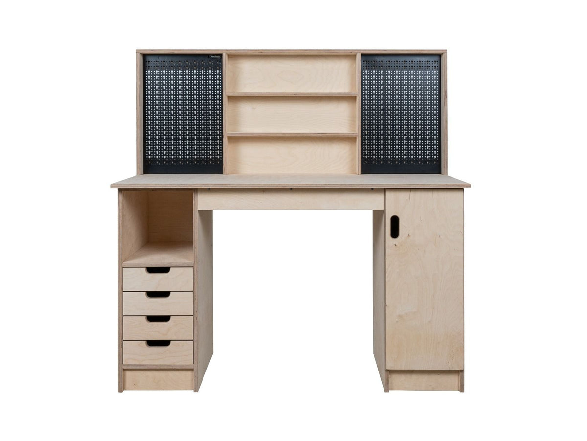 Multi-purpose wooden workbench, storage cabinet Olympus-7