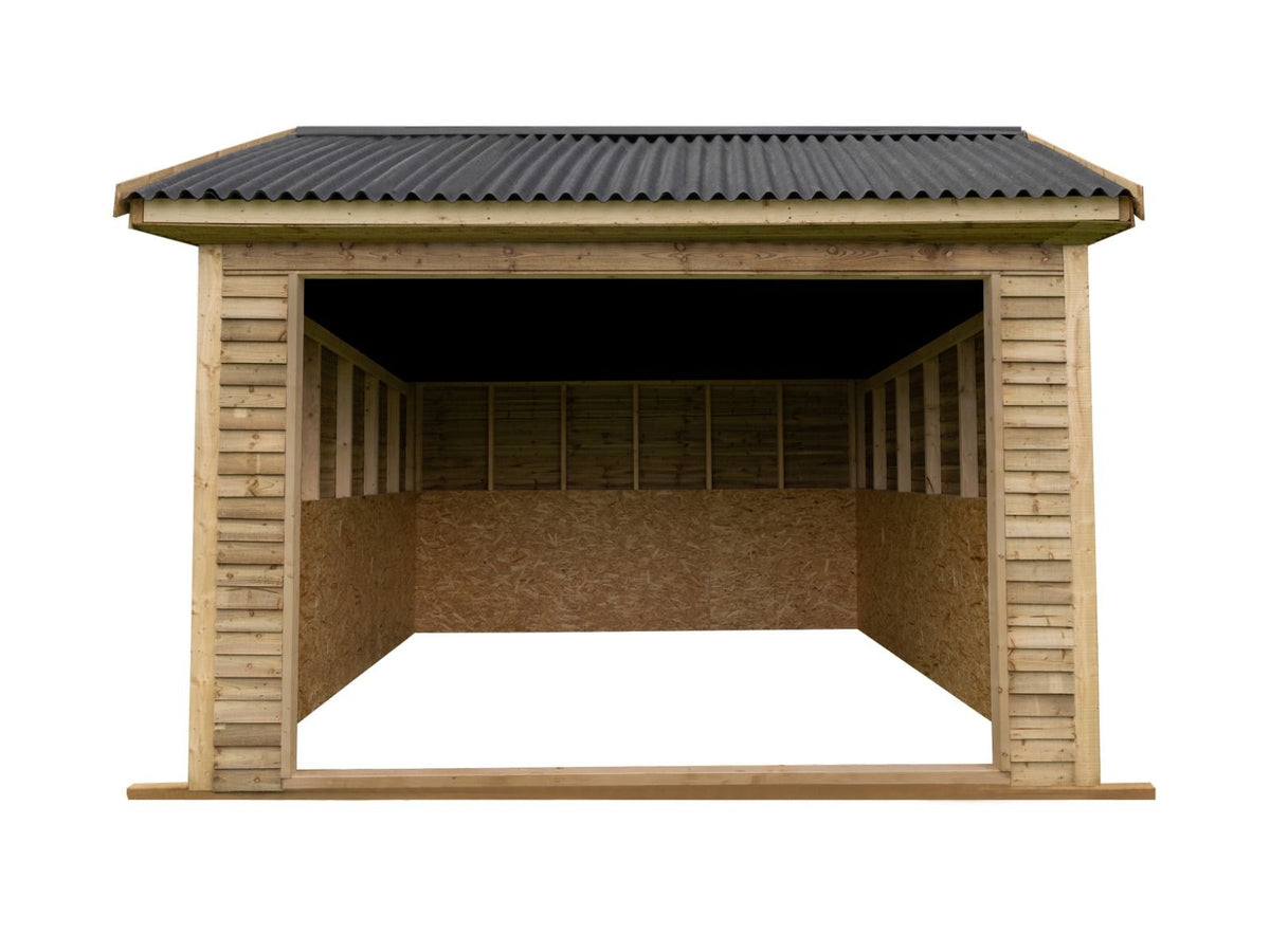 Animal Field Shelter V.6 Open Front/Apex Roof