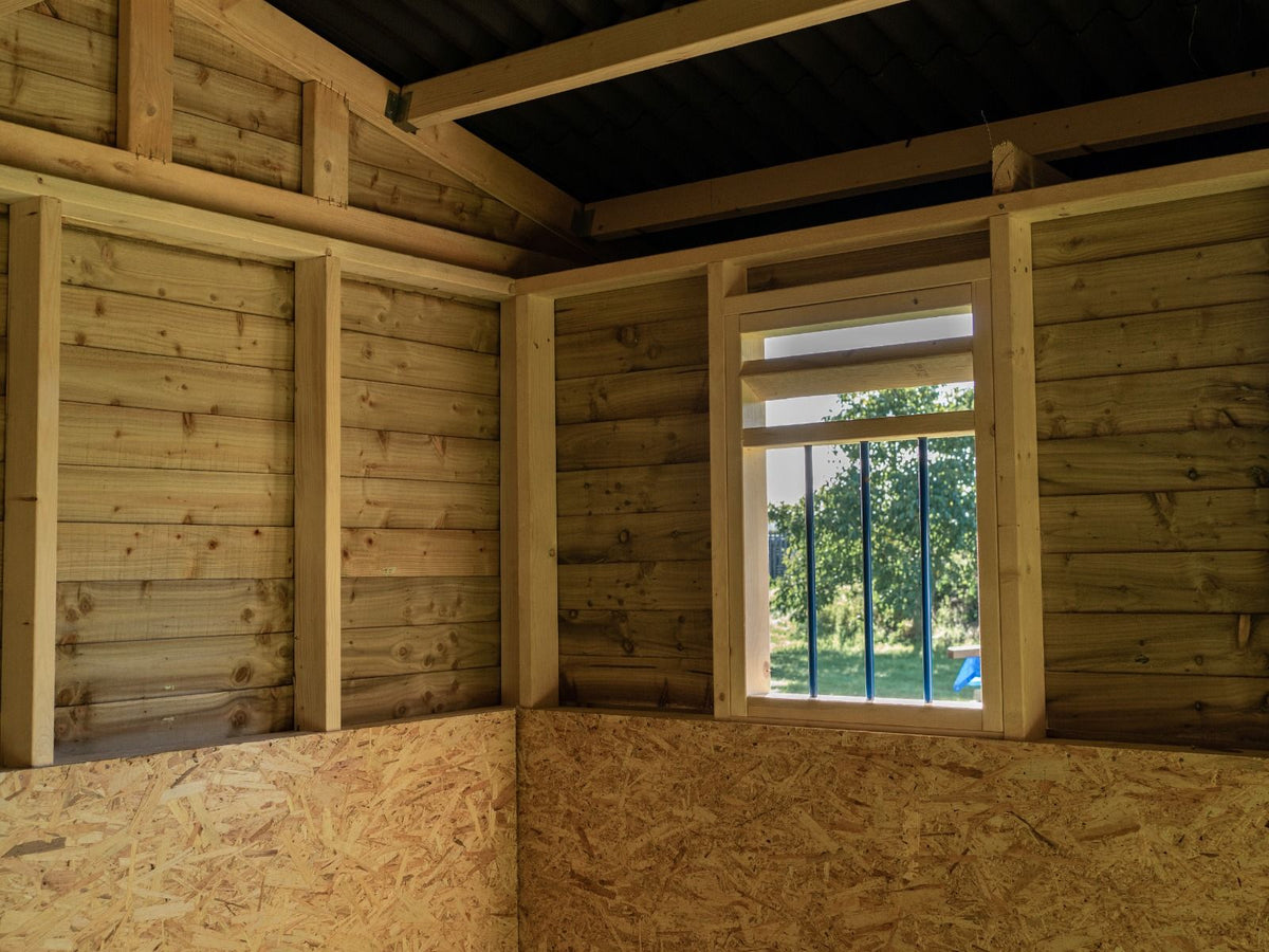 18ft x 12ft Field Shelter with Storage/Tack Feed Room V.4