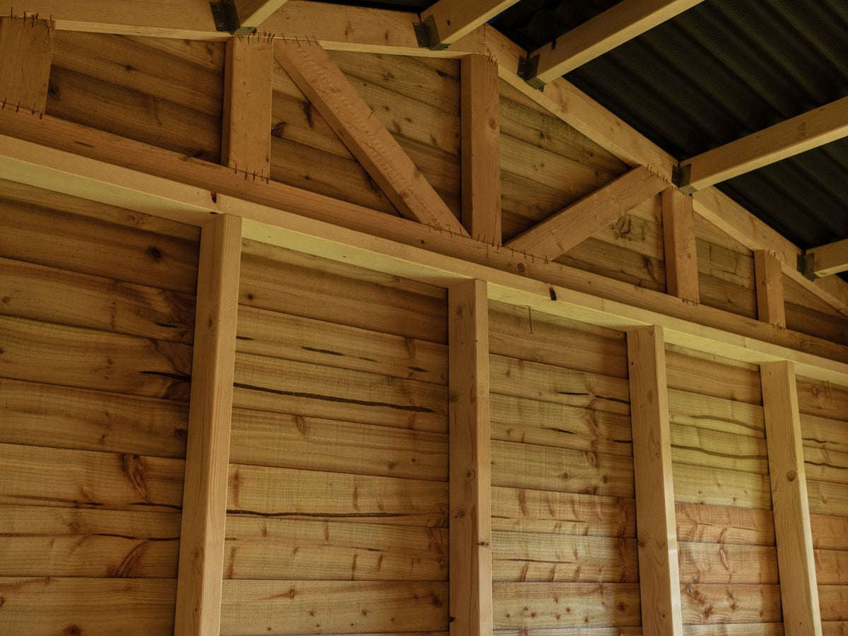 18ft x 12ft Field Shelter with Storage/Tack Feed Room V.4