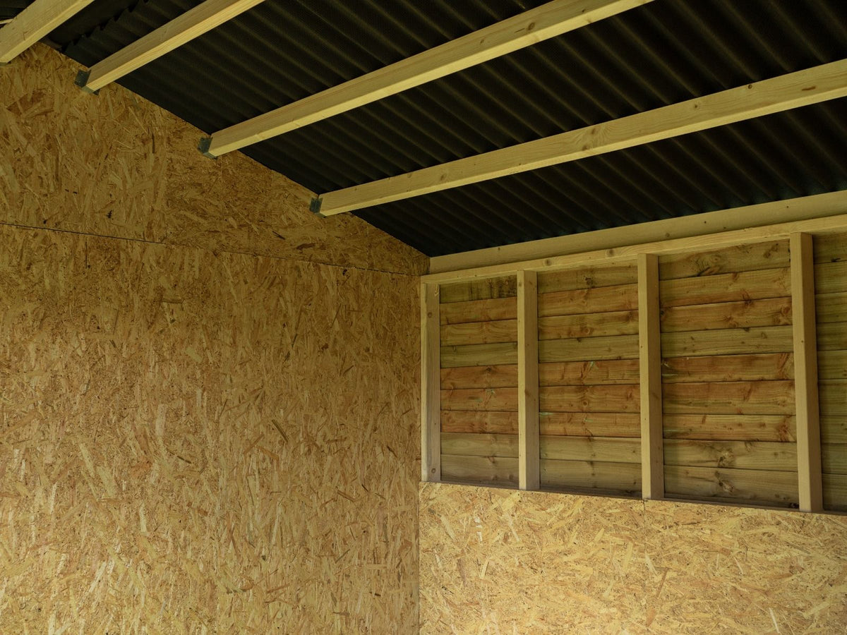 18ft x 12ft Field Shelter with Storage/Tack Feed Room V.4
