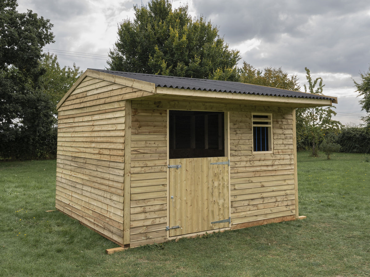 12ft x 12ft Mobile Animal Field Shelter With Overhang V.3