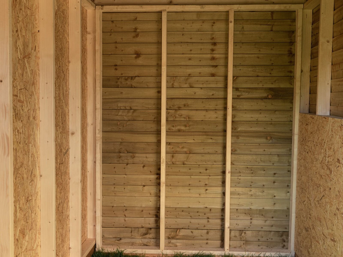 18ft x 12ft Field Shelter with Storage/Tack Feed Room V.4