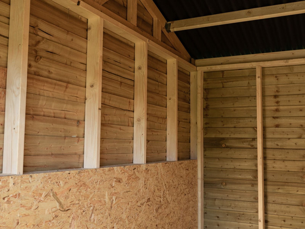 18ft x 12ft Field Shelter with Storage/Tack Feed Room V.4