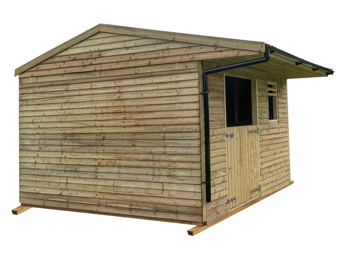12ft x 12ft Mobile Animal Field Shelter With Overhang and Guttering V.3