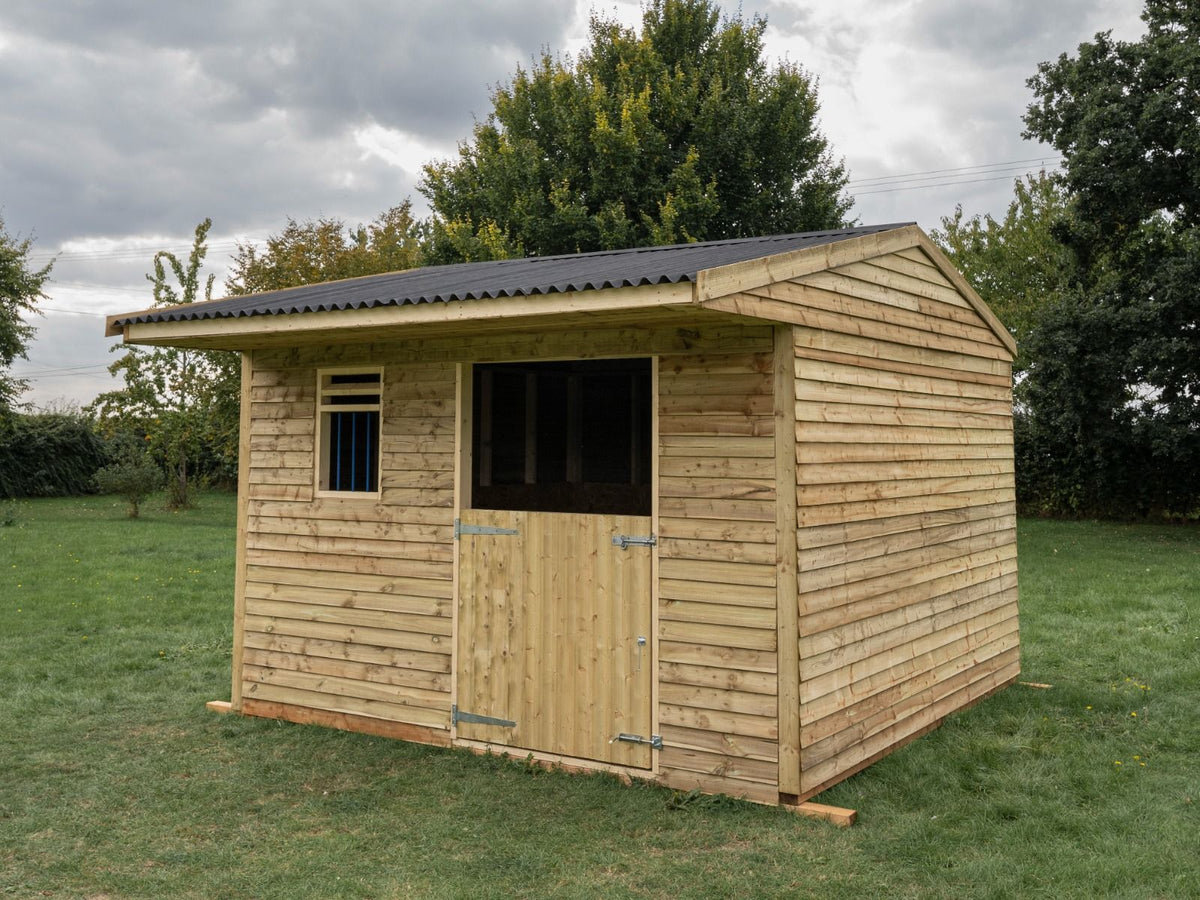 12ft x 12ft Mobile Animal Field Shelter With Overhang V.3