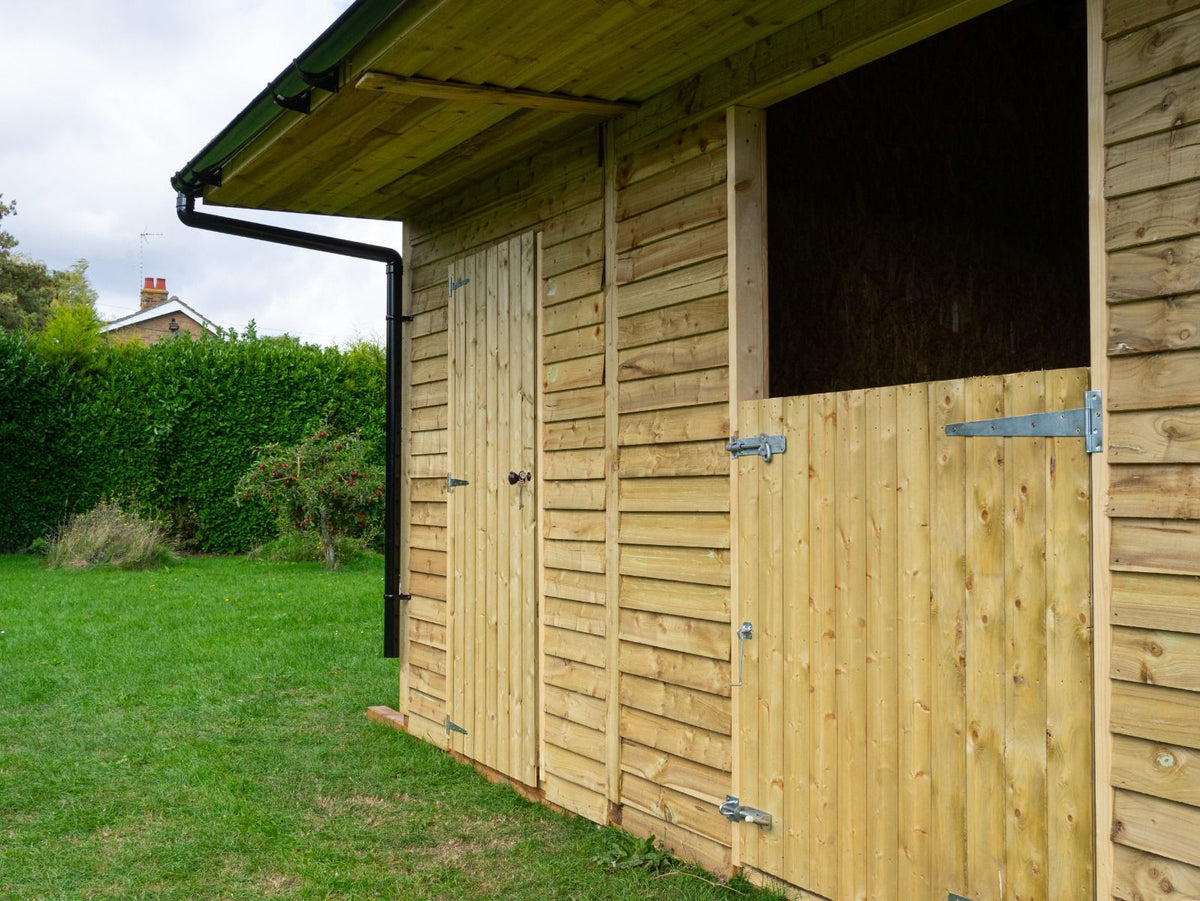 18ft x 12ft Field Shelter with Storage/Tack Feed Room V.4