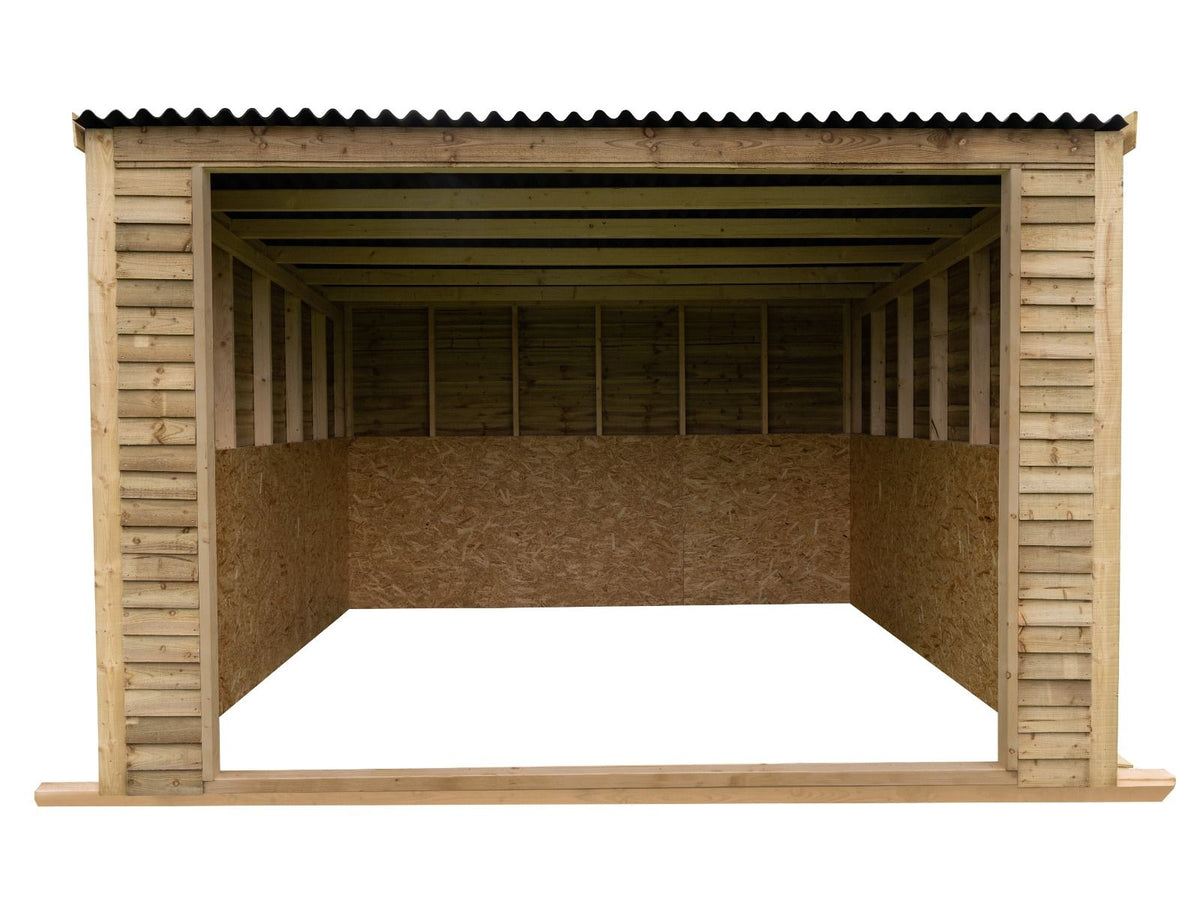 12ft x 12ft Open Front Mobile Animal Field Shelter V.2