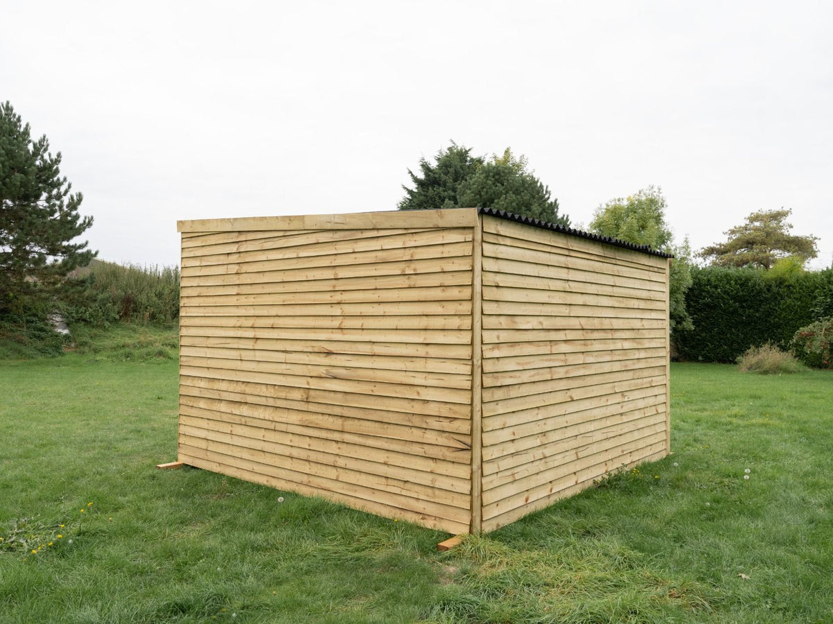 12ft x 12ft Open Front Mobile Animal Field Shelter V.2